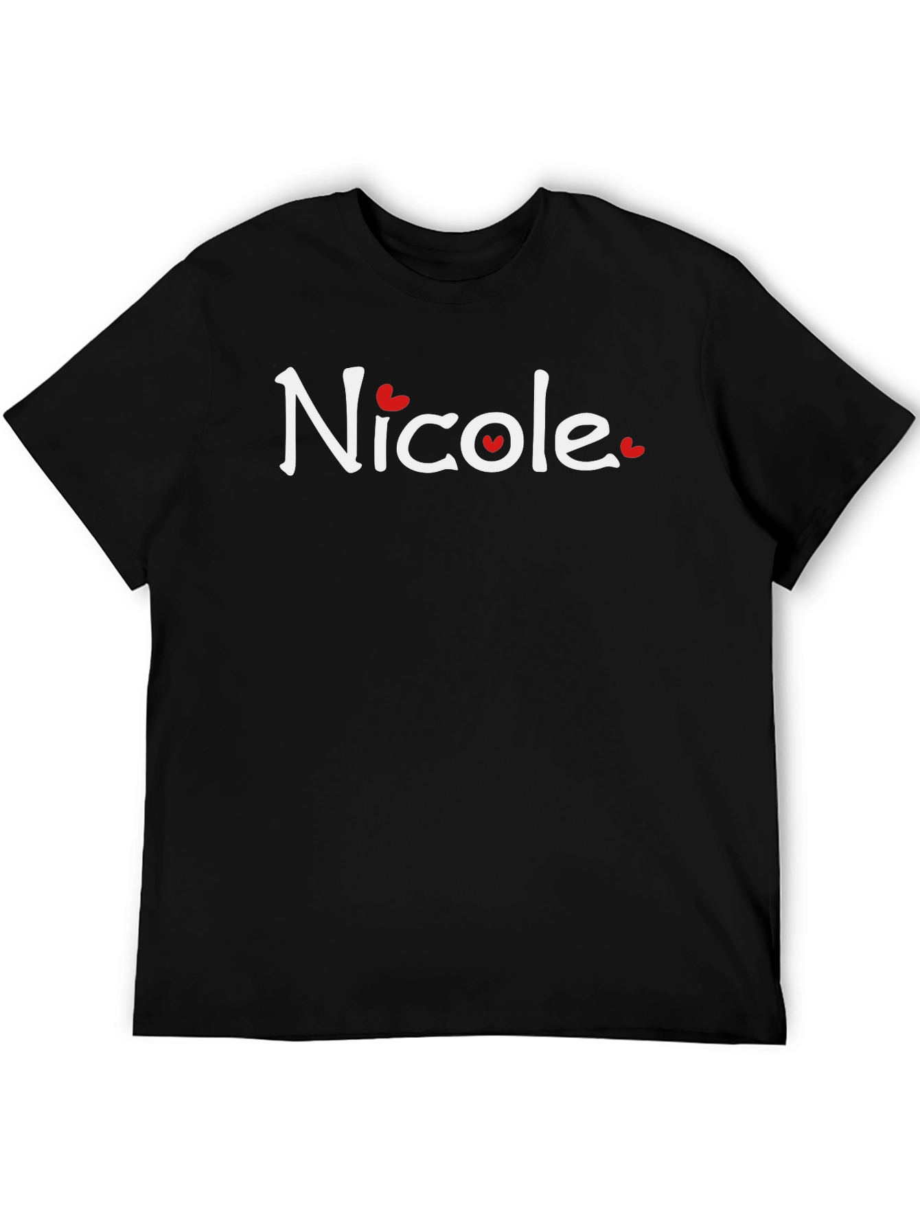 Nicole Heart Graphic T-Shirt - Soft Cotton Blend