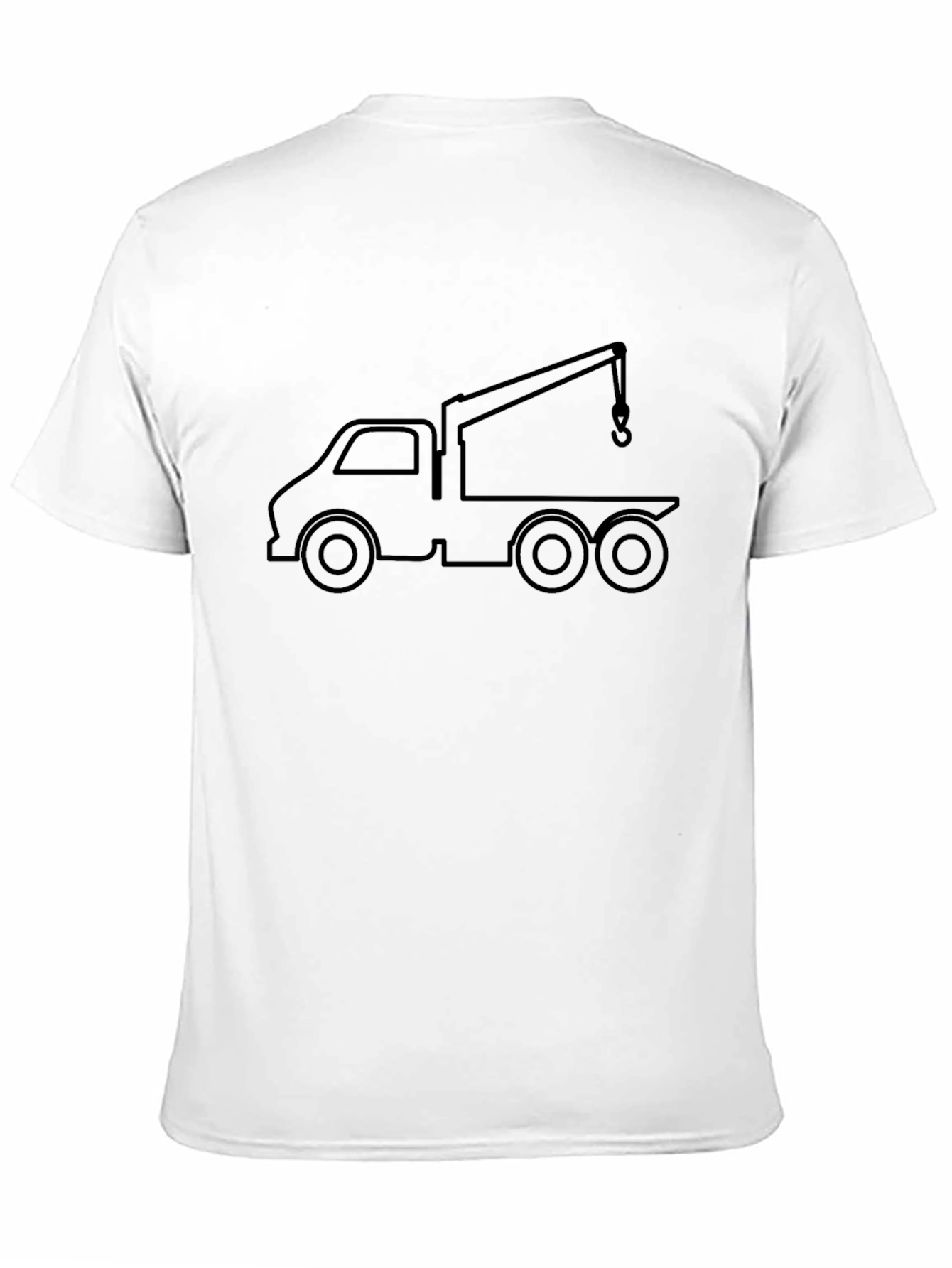Black Tow Truck Graphic T-Shirt