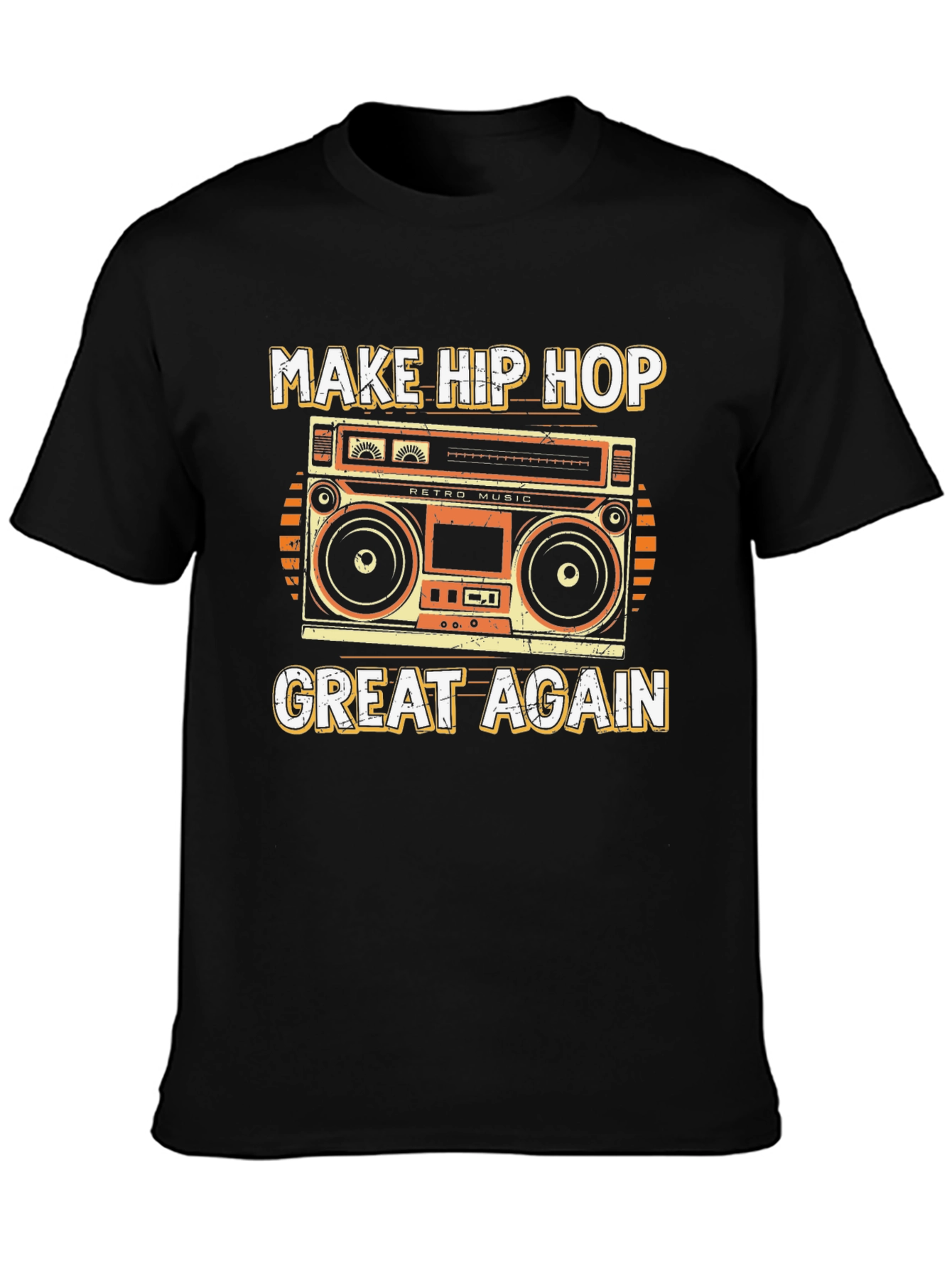 Retro Hip Hop Music Boombox T-Shirt