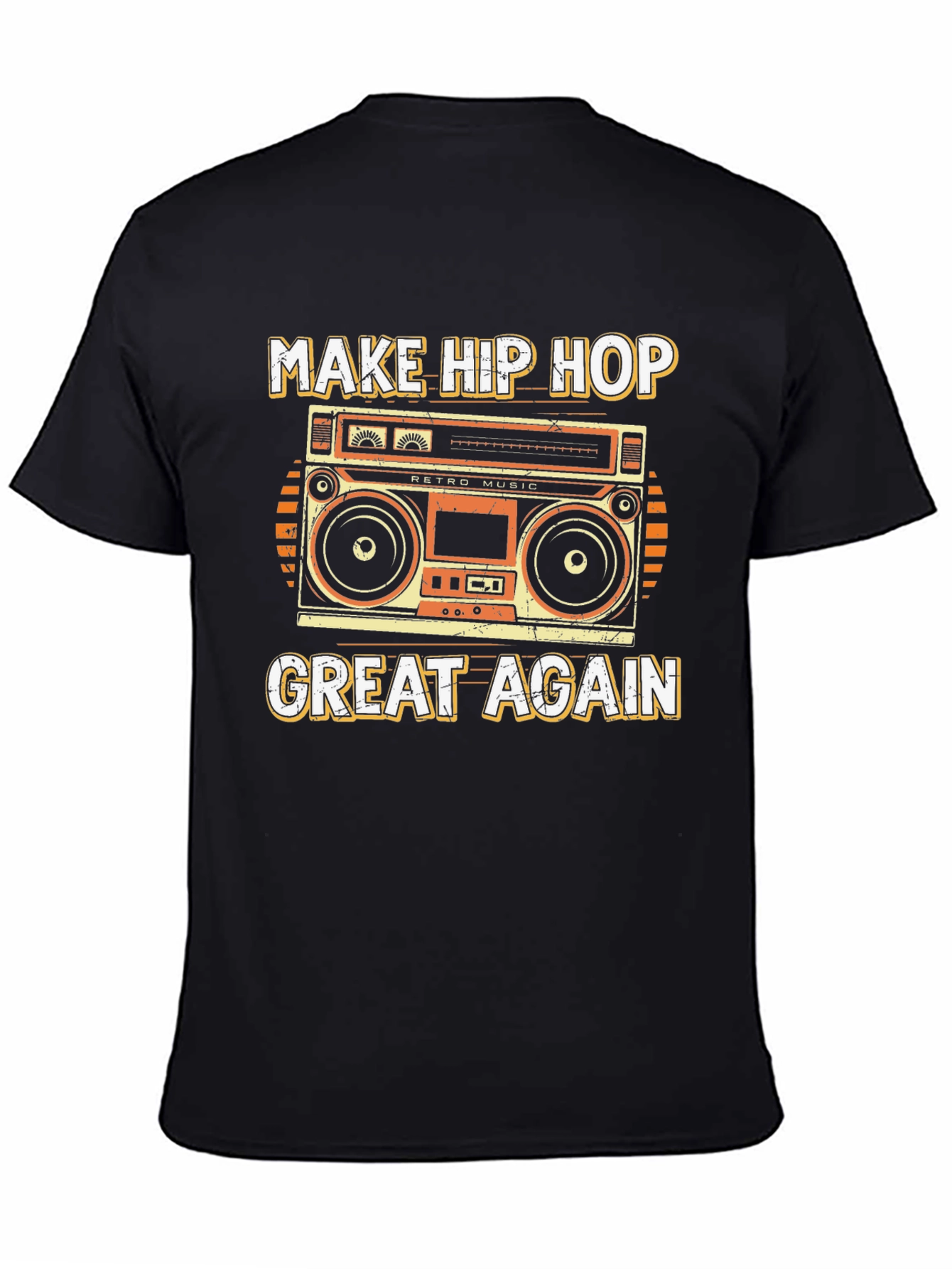 Retro Hip Hop Music Boombox T-Shirt