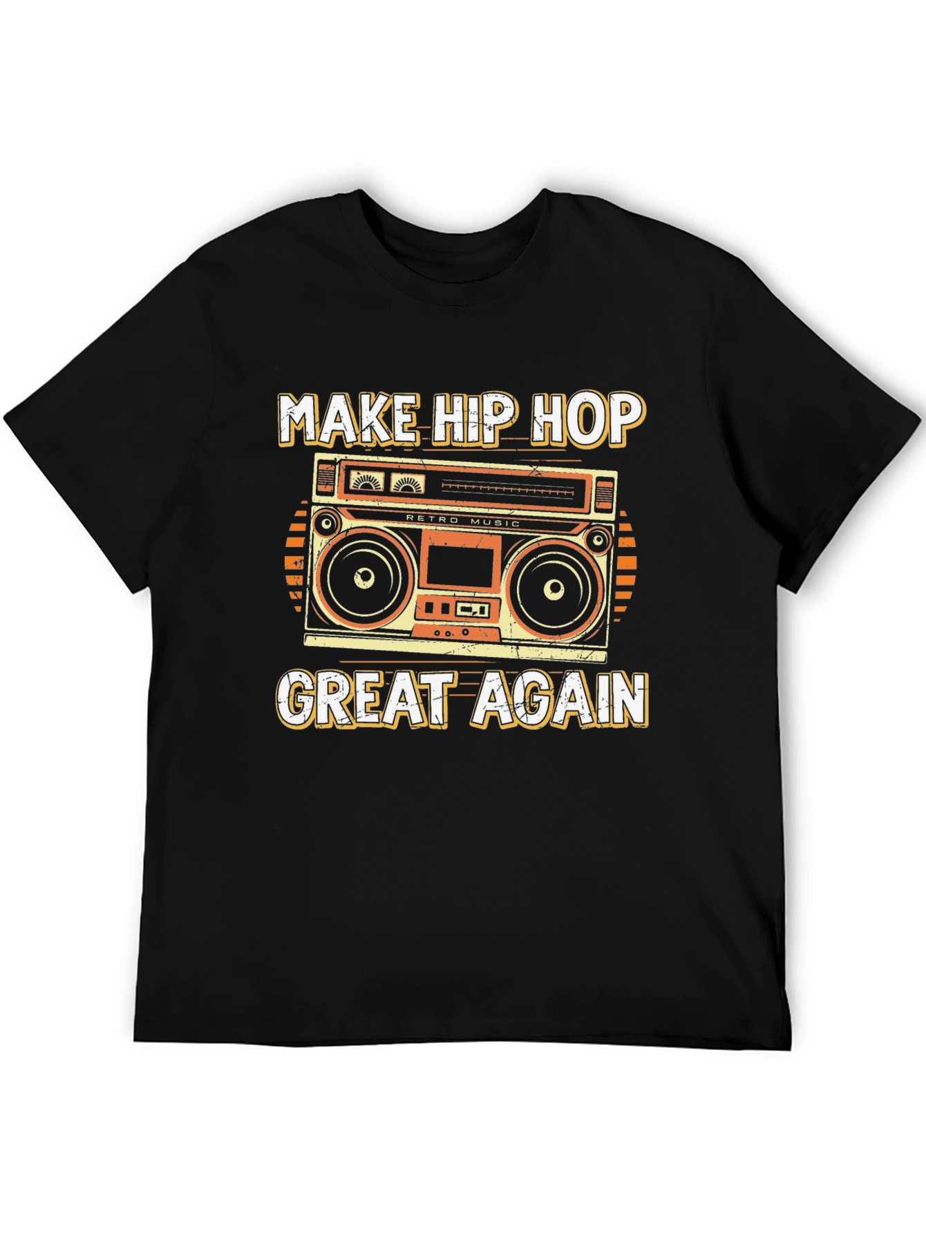 Retro Hip Hop Music Boombox T-Shirt