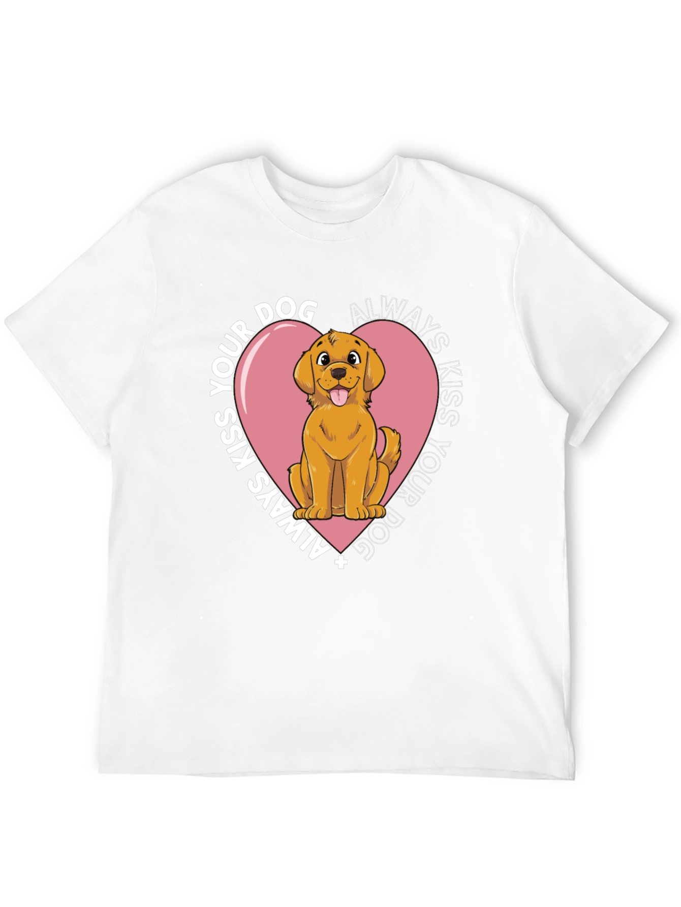 Always Kiss Your Dog T-Shirt - Black Cotton