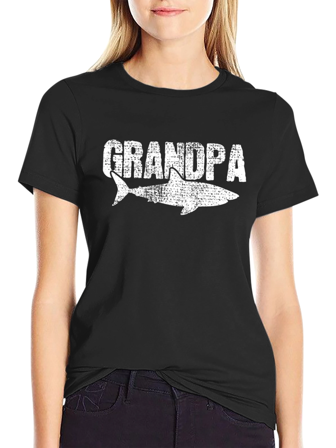 Grandpa Shark Graphic T-Shirt - Novelty Gift