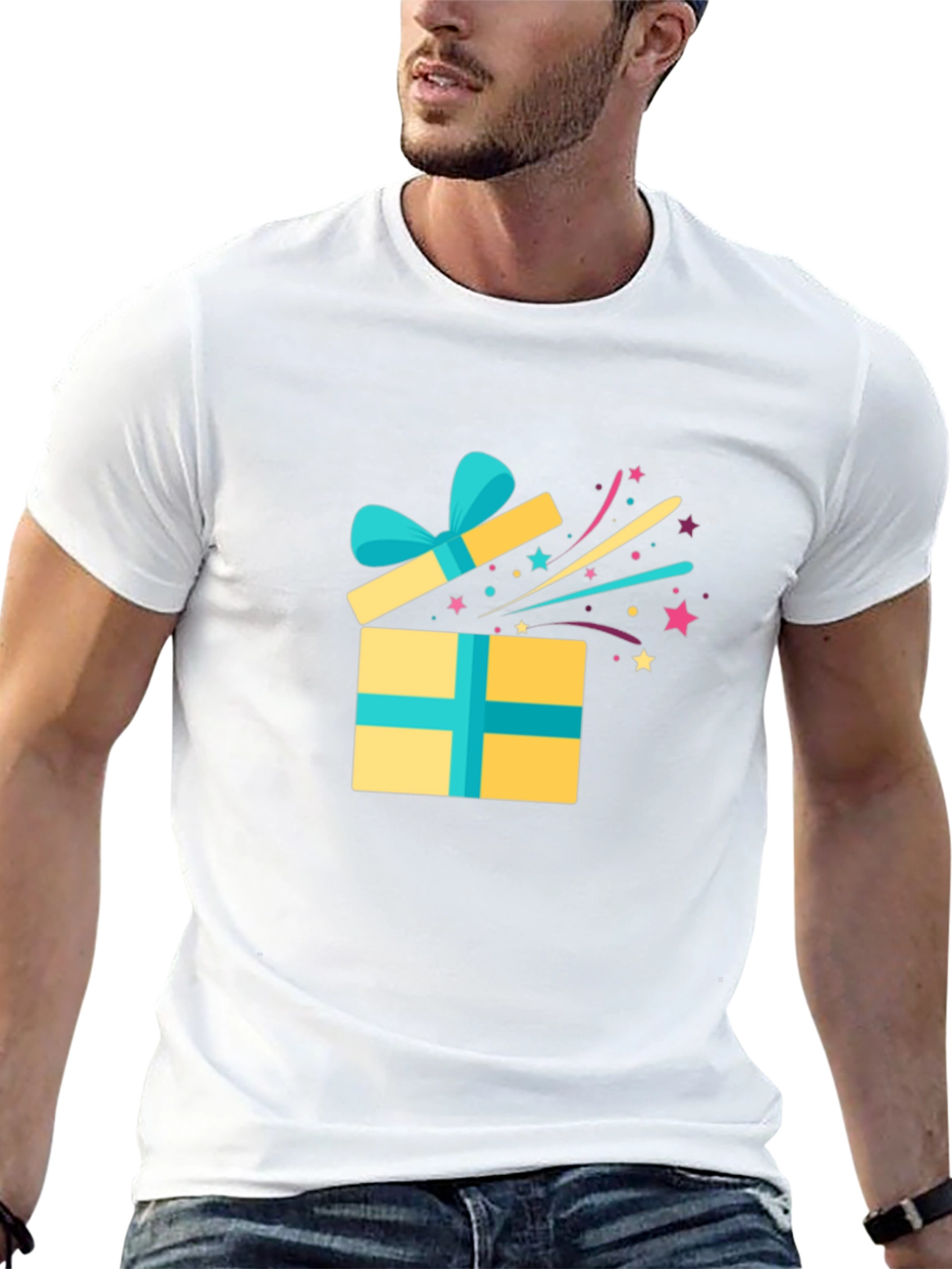 Gift Box Graphic Tee - Celebration T-Shirt