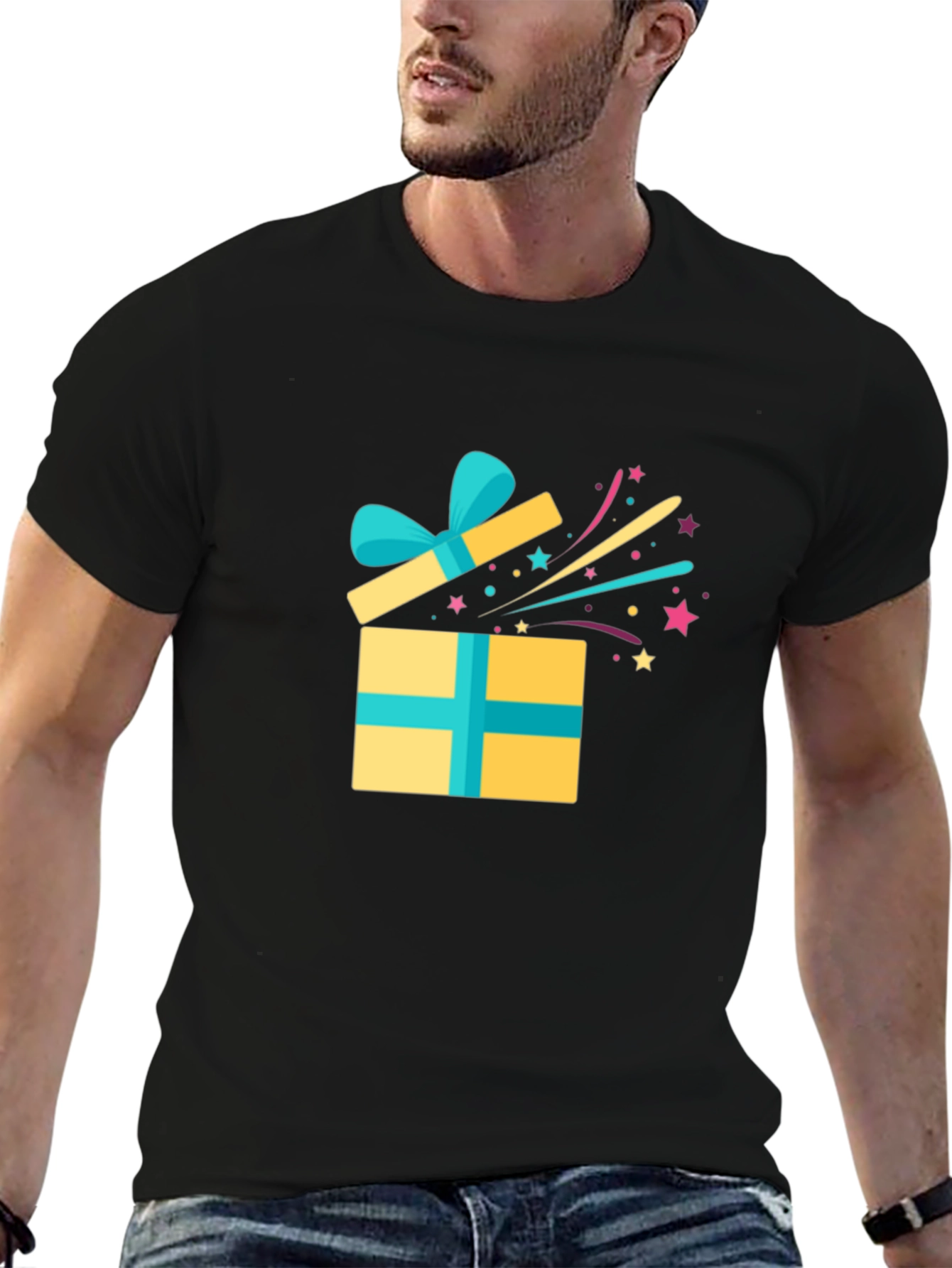 Gift Box Graphic Tee - Celebration T-Shirt