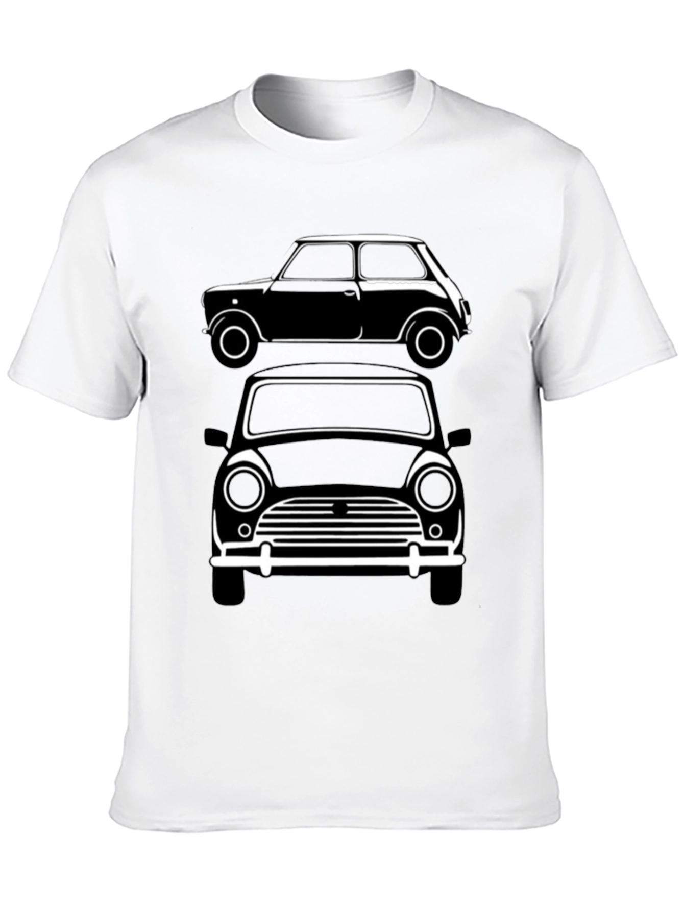 Classic Mini Car T-Shirt - Black Graphic Tee