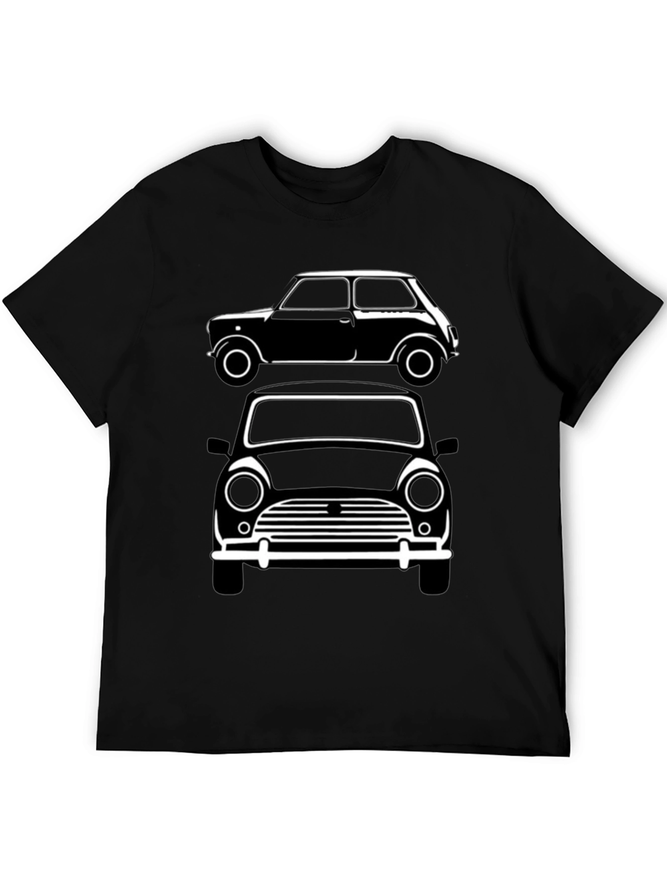 Classic Mini Car T-Shirt - Black Graphic Tee