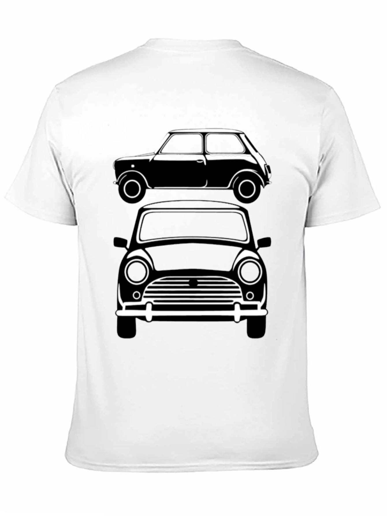 Classic Mini Car T-Shirt - Black Graphic Tee