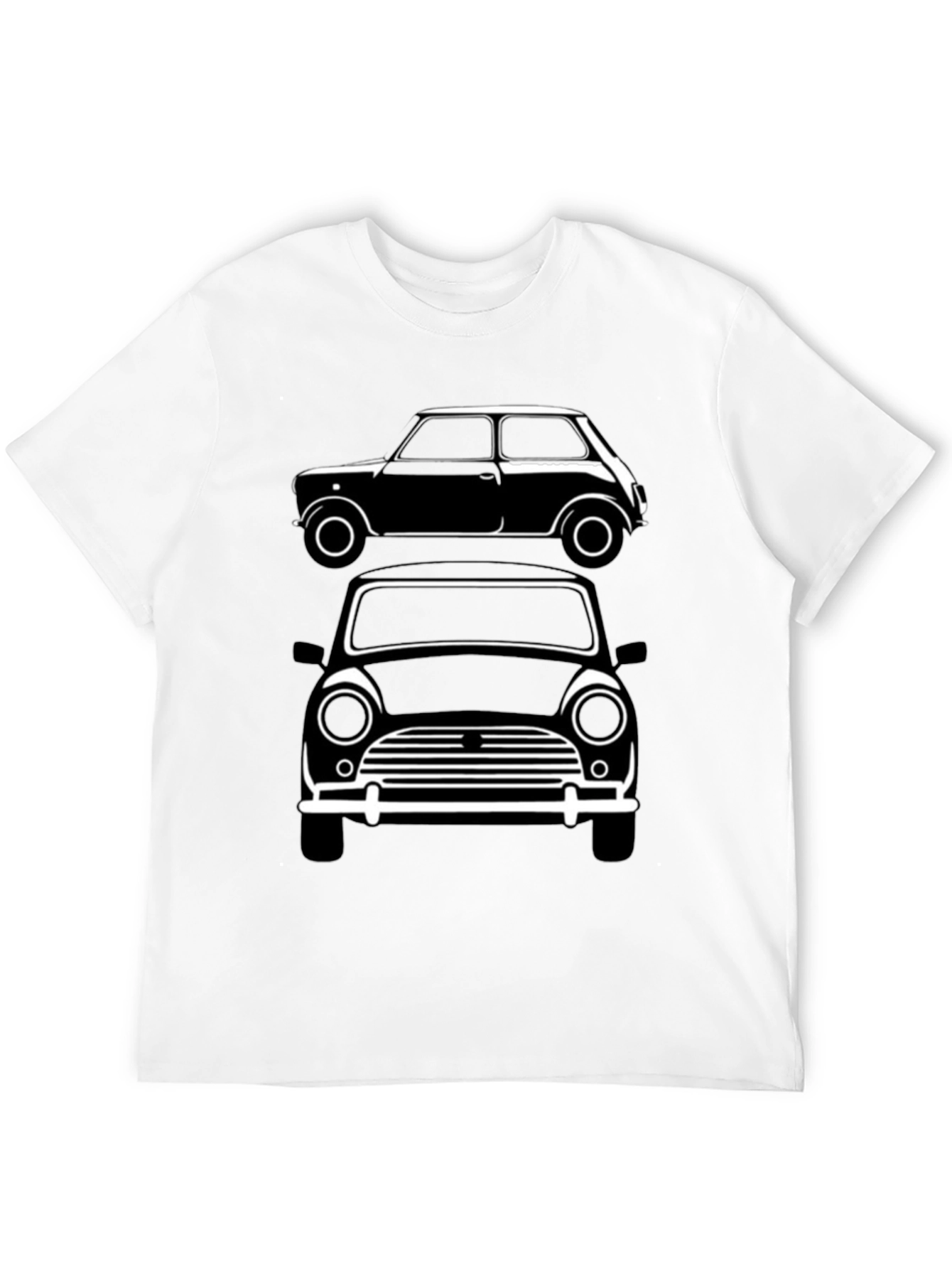 Classic Mini Car T-Shirt - Black Graphic Tee