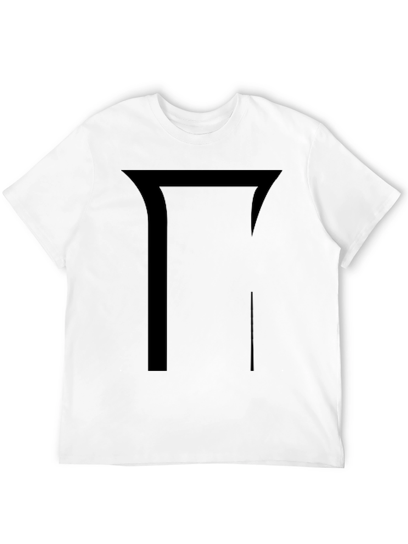 Geometric Graphic Black T-Shirt - Modern Design