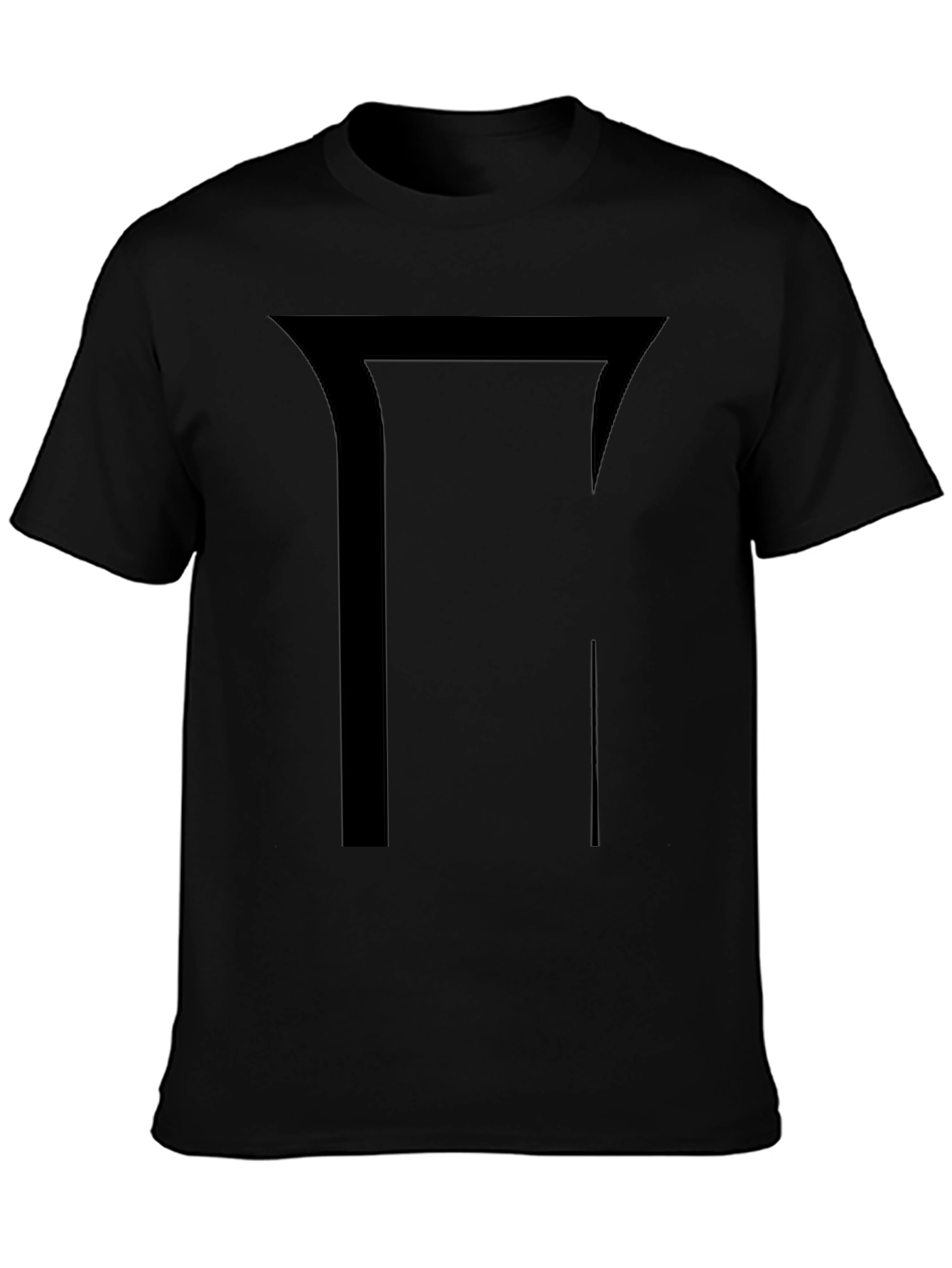 Geometric Graphic Black T-Shirt - Modern Design
