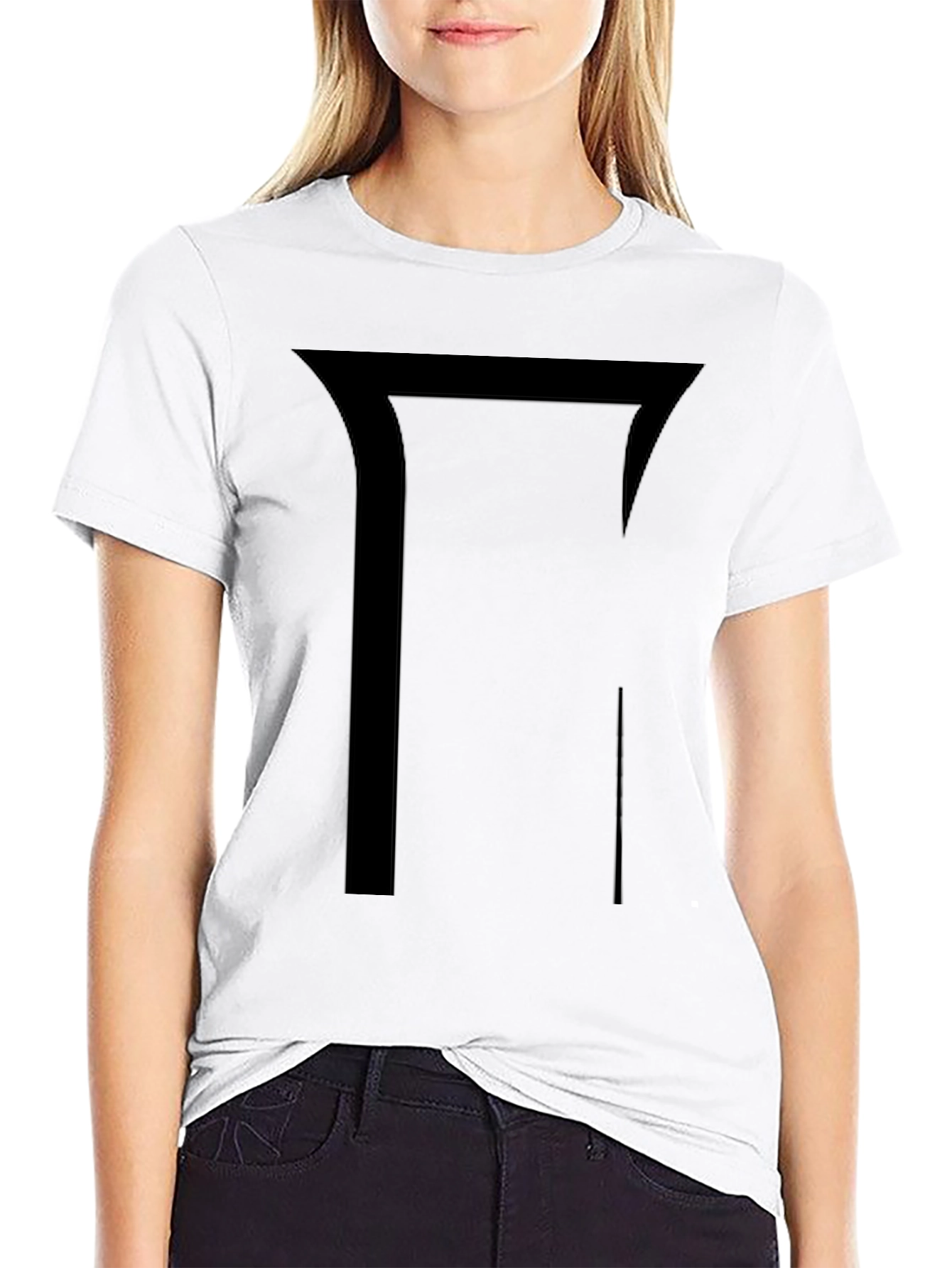 Geometric Graphic Black T-Shirt - Modern Design