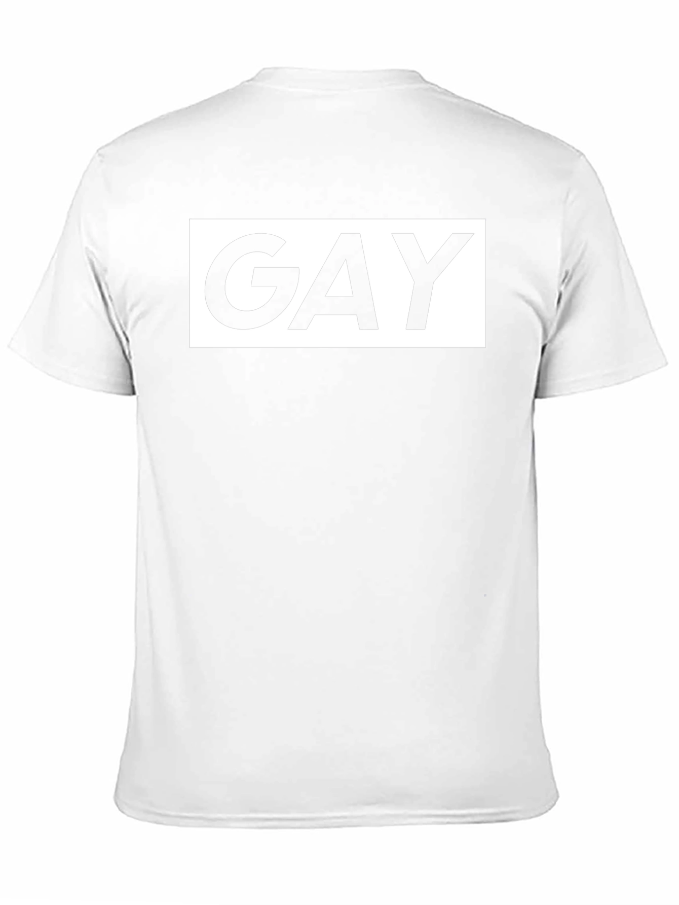Bold GAY Graphic Tee - Black Cotton T-Shirt