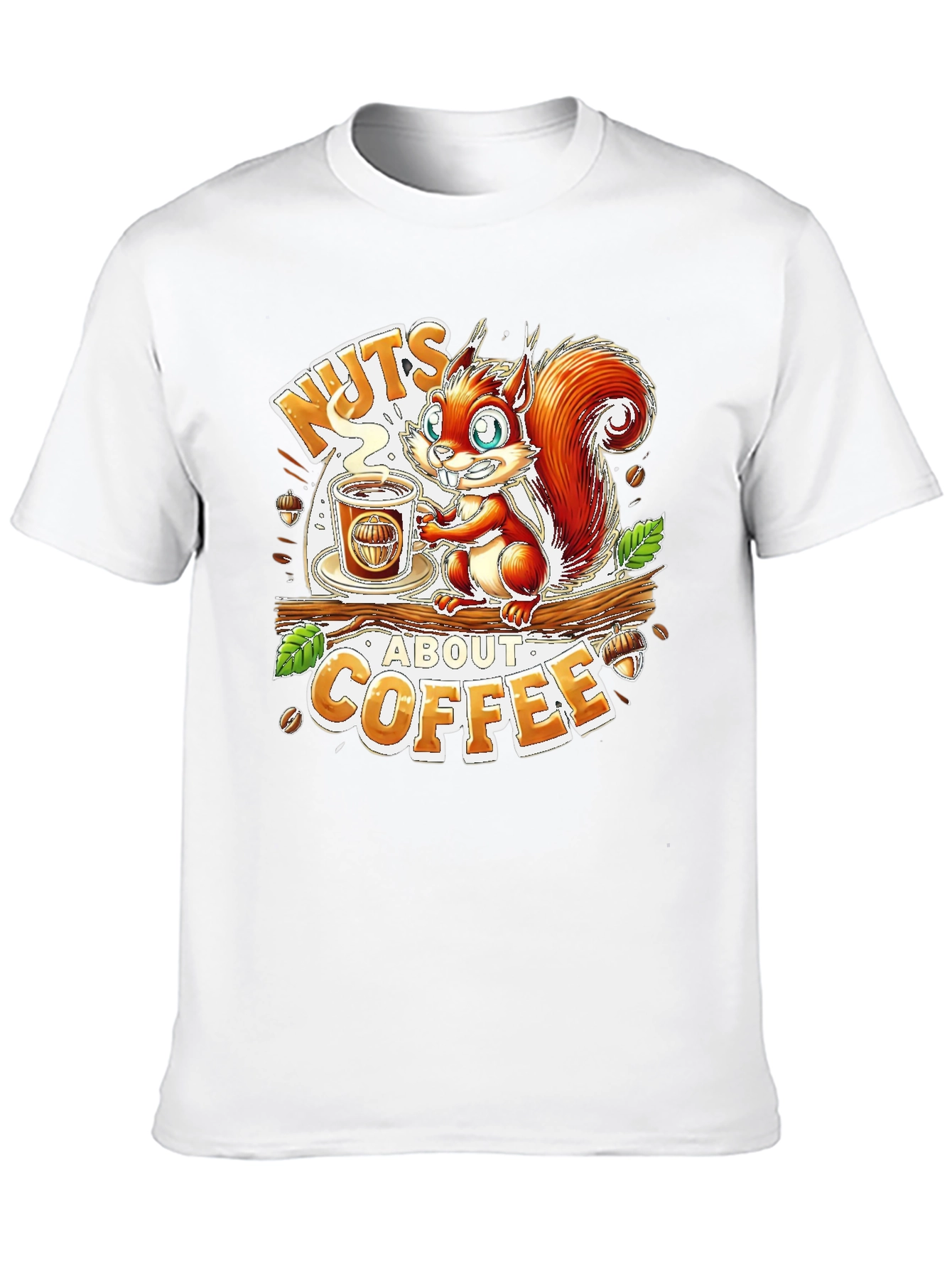 Nuts About Coffee Graphic T-Shirt