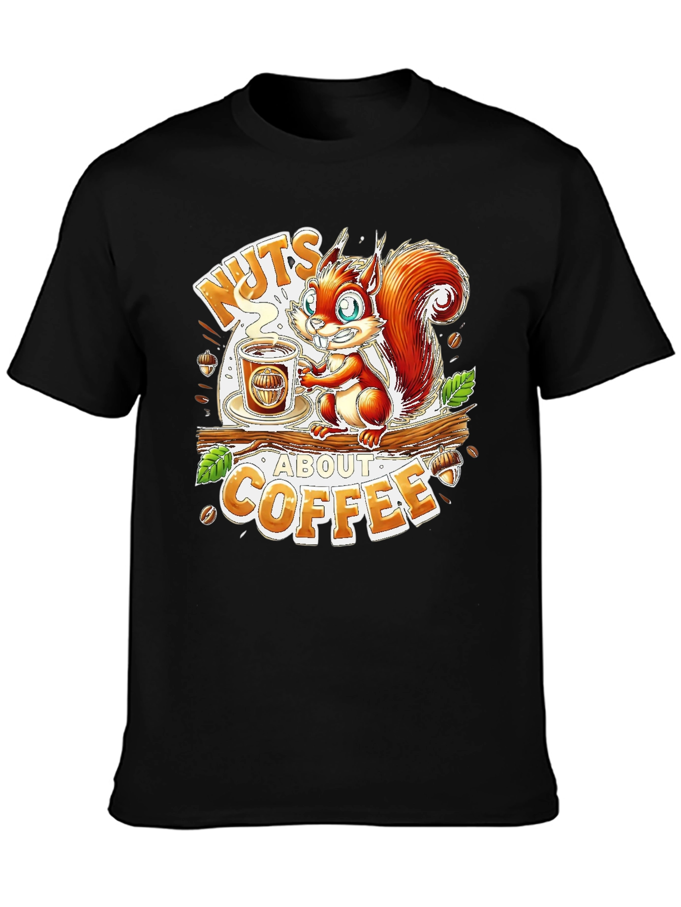 Nuts About Coffee Graphic T-Shirt