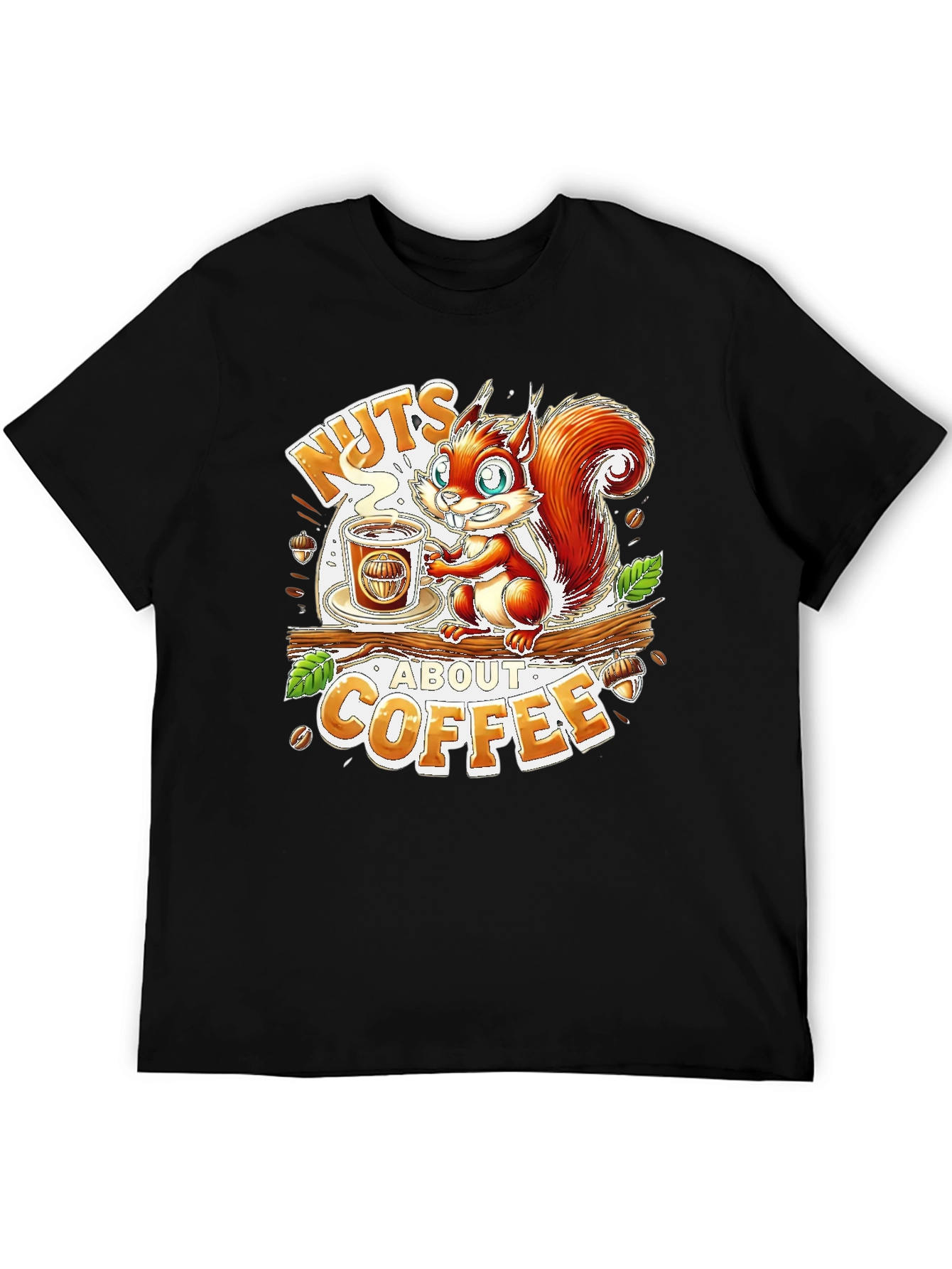 Nuts About Coffee Graphic T-Shirt
