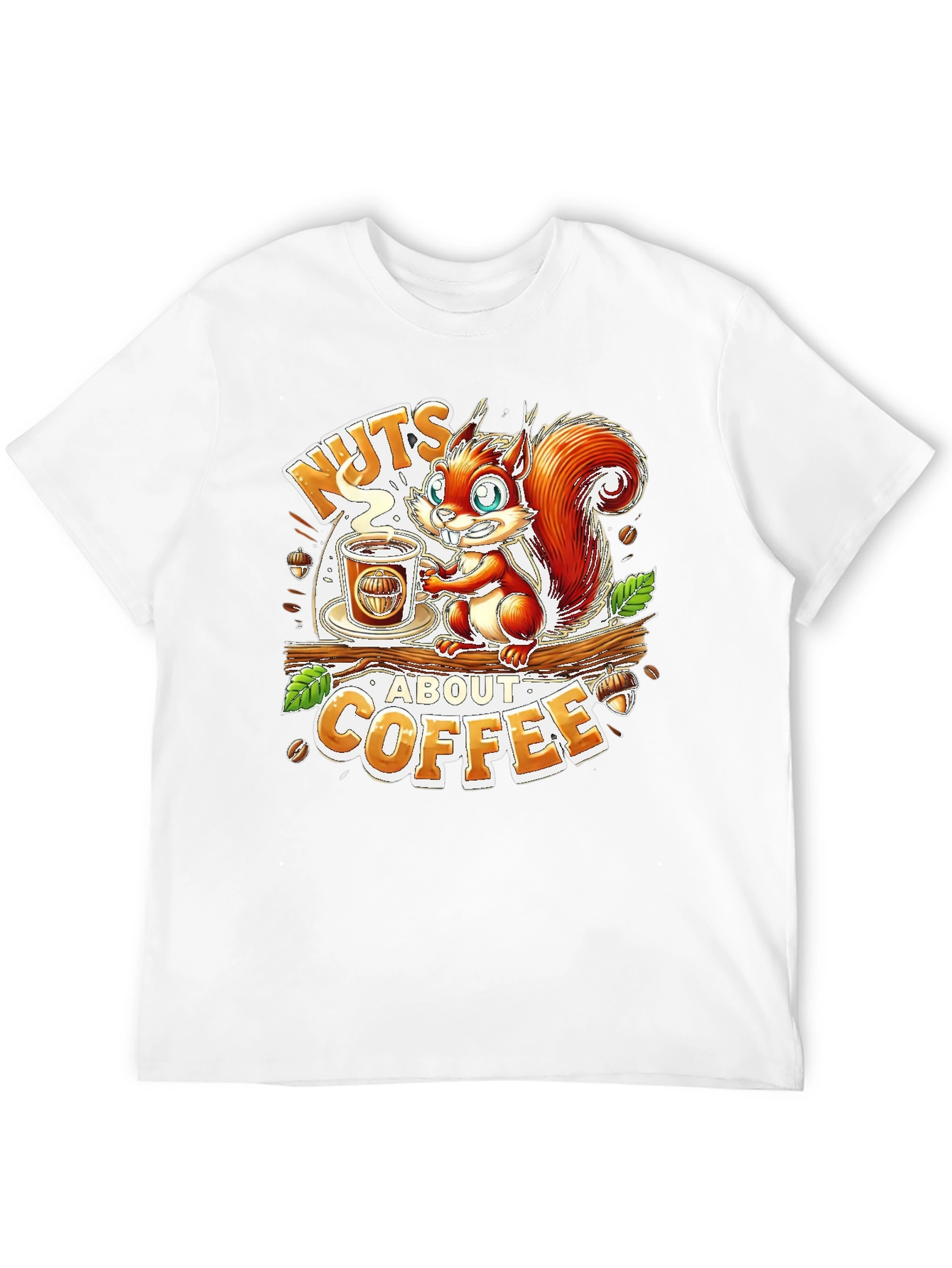 Nuts About Coffee Graphic T-Shirt