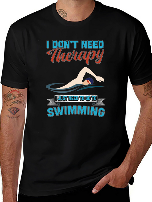 Swimming Therapy T-Shirt - Funny Swimmer Gift