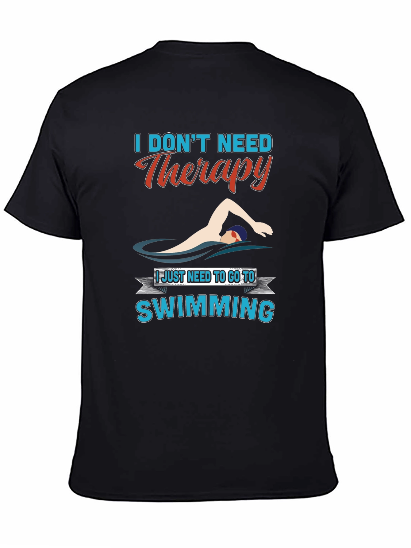 Swimming Therapy T-Shirt - Funny Swimmer Gift