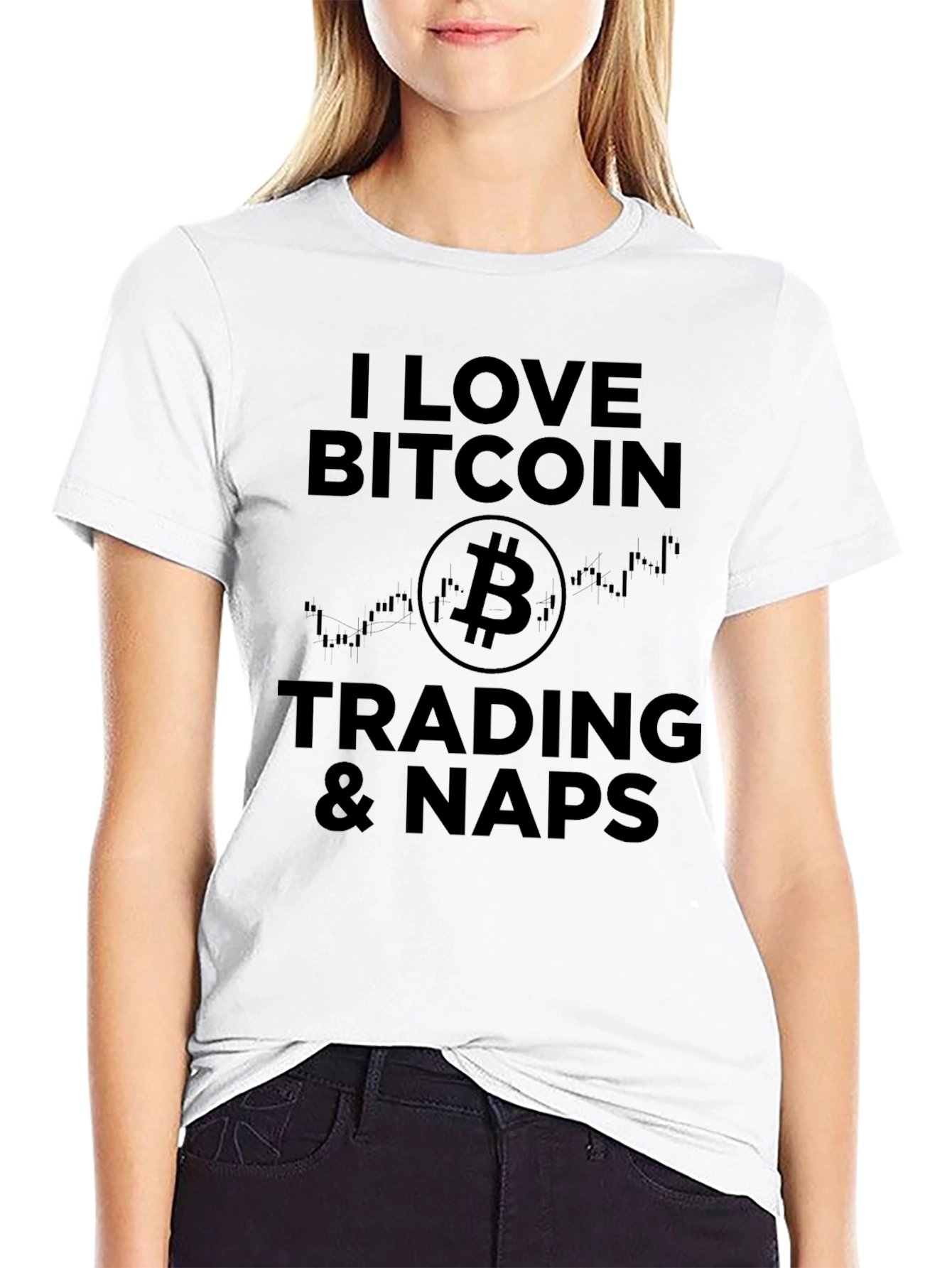 I Love Bitcoin Trading & Naps Graphic T-Shirt