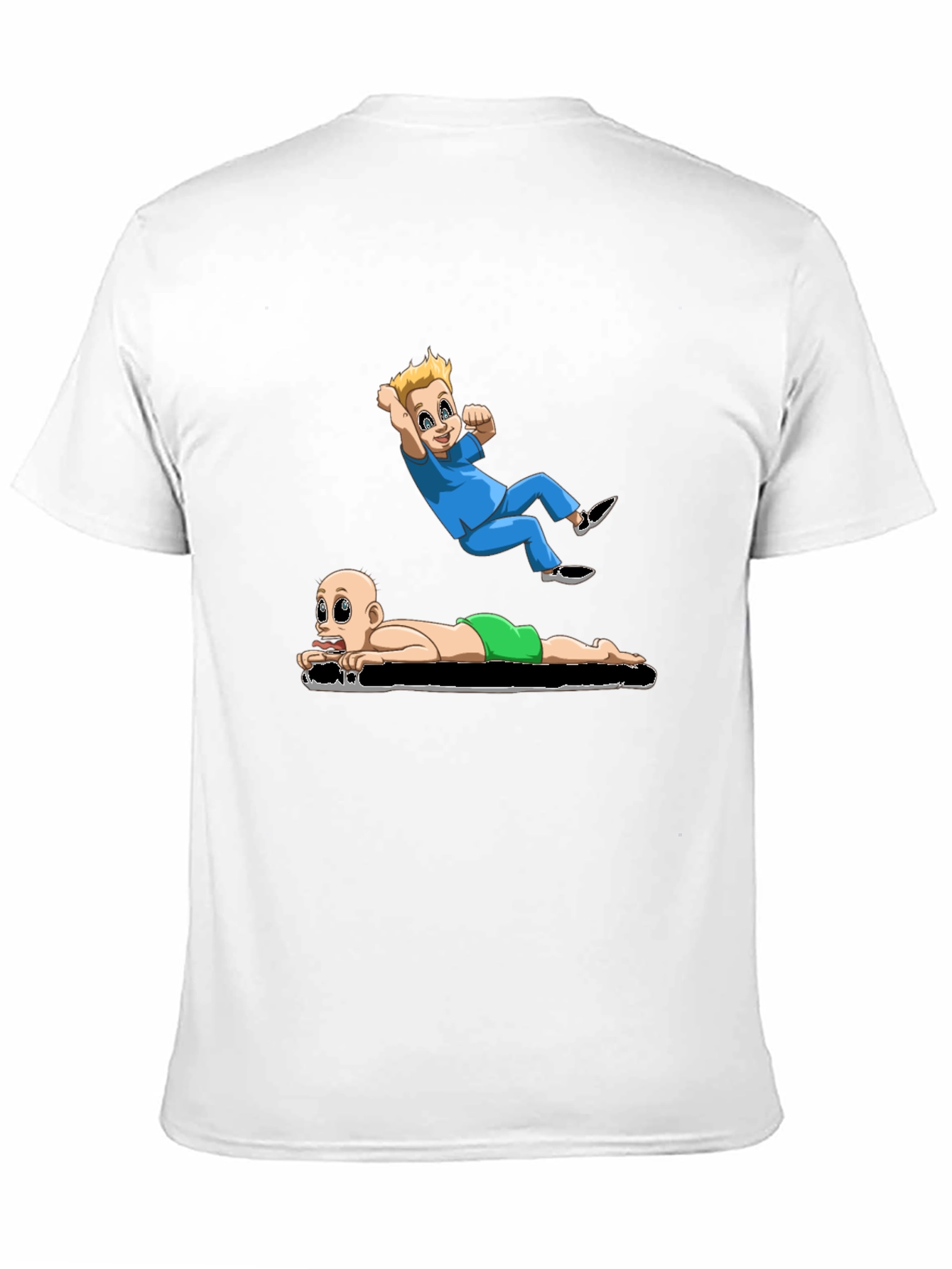 Cartoon Babies Black T-Shirt