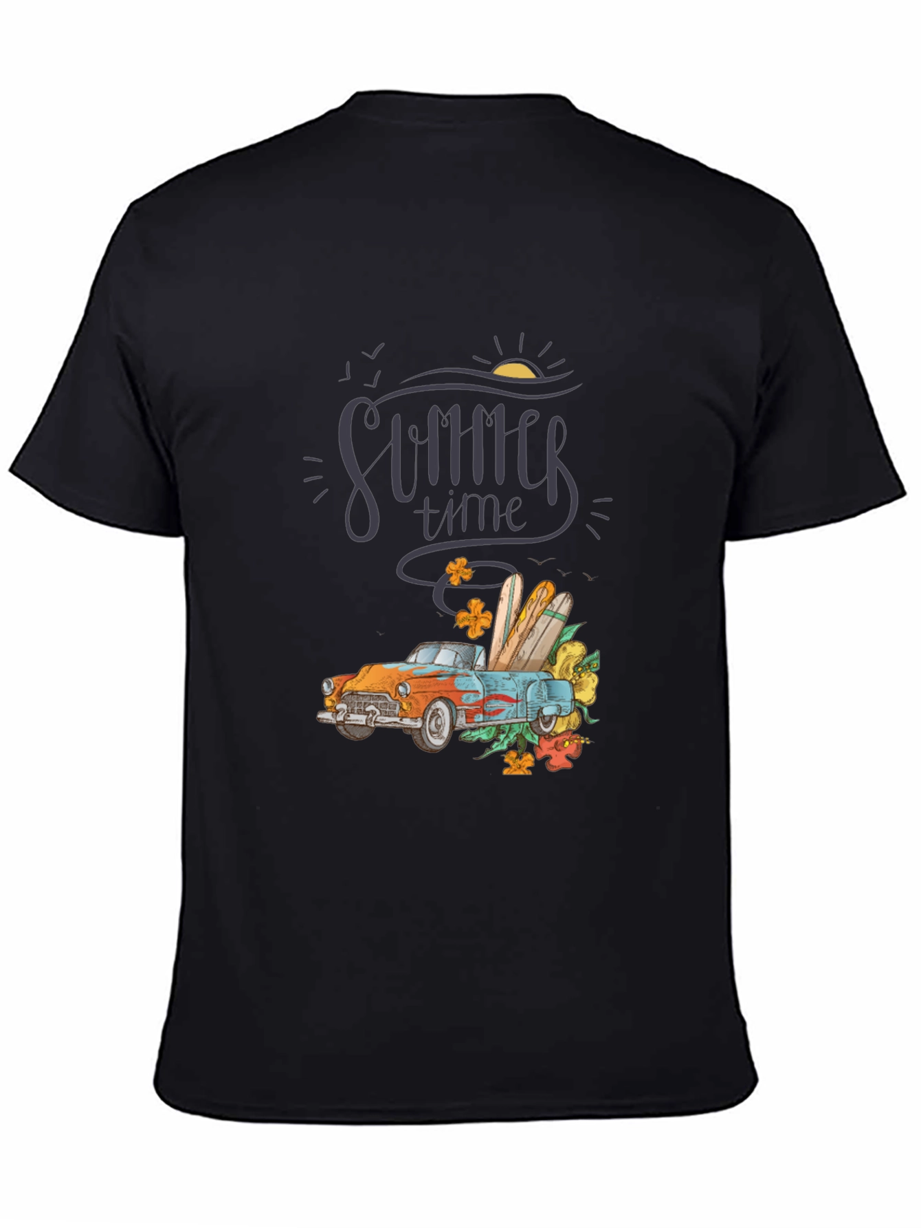 Summer Time Car Graphic T-Shirt