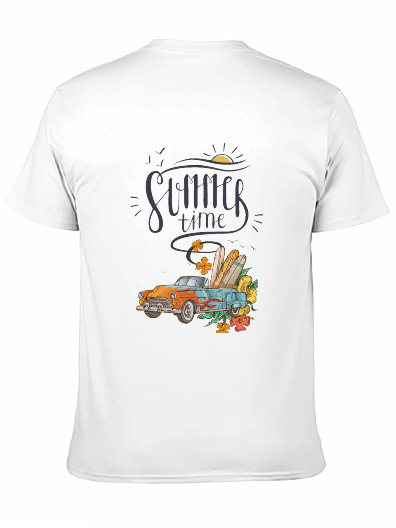 Summer Time Car Graphic T-Shirt