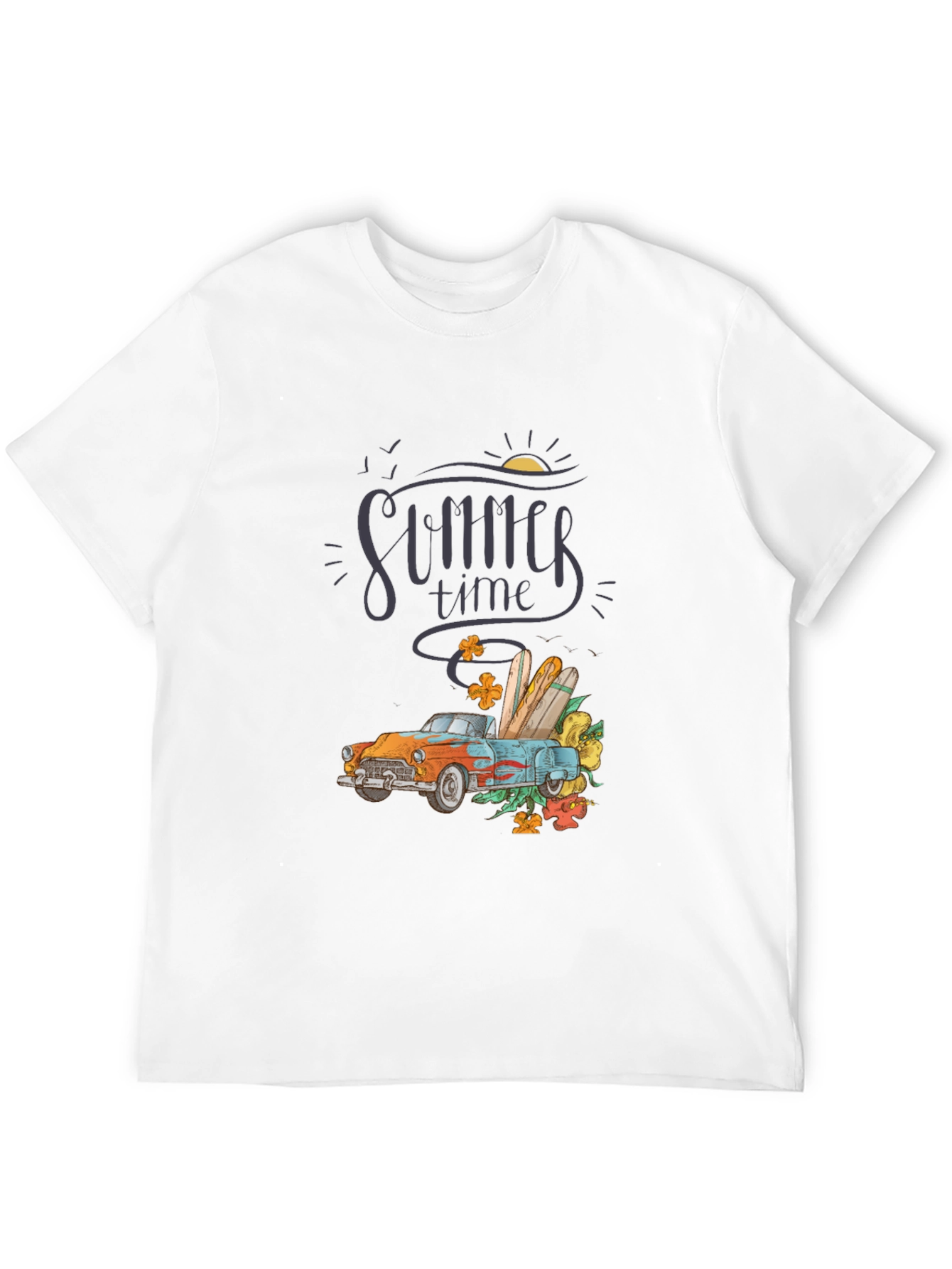 Summer Time Car Graphic T-Shirt