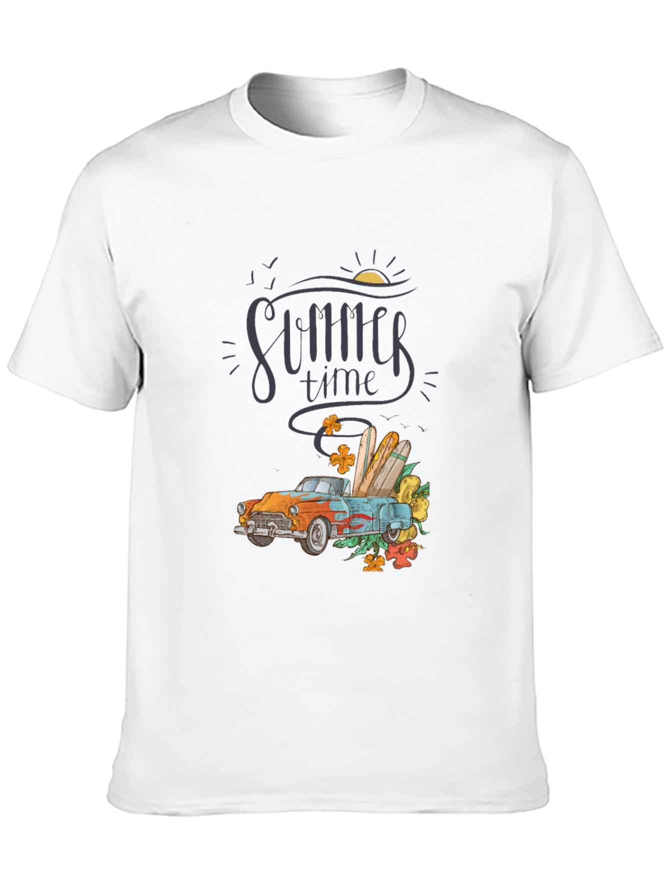Summer Time Car Graphic T-Shirt