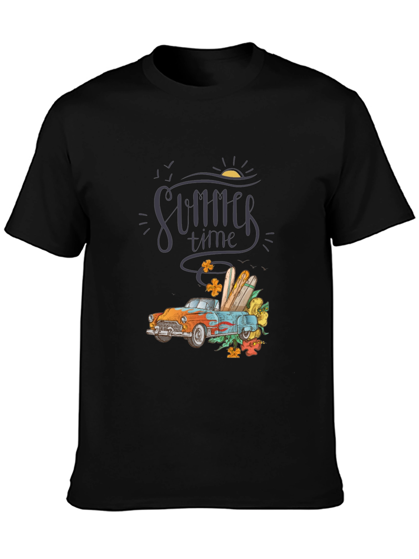 Summer Time Car Graphic T-Shirt