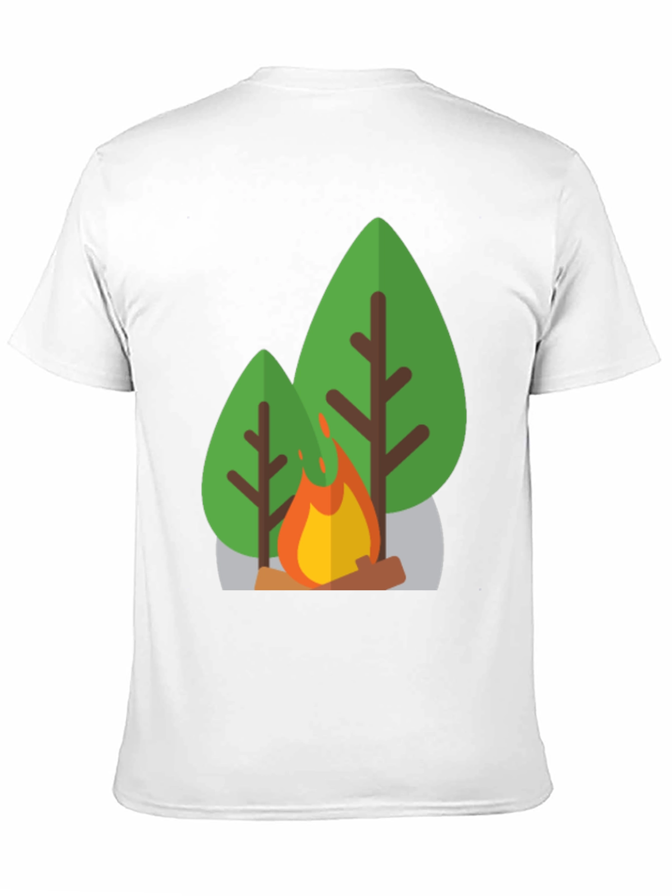 Campfire Graphic Tee - Black Casual T-Shirt