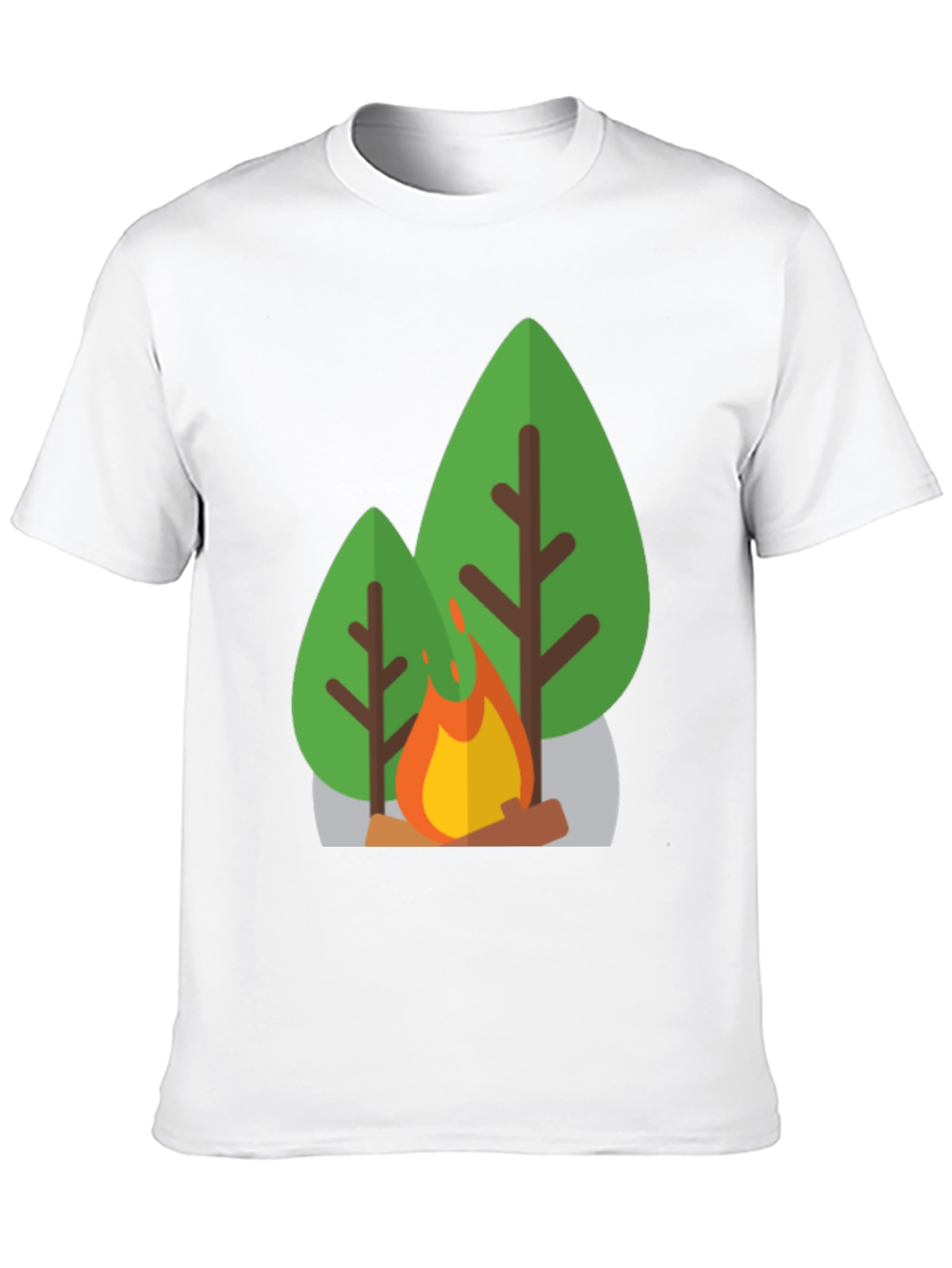 Campfire Graphic Tee - Black Casual T-Shirt