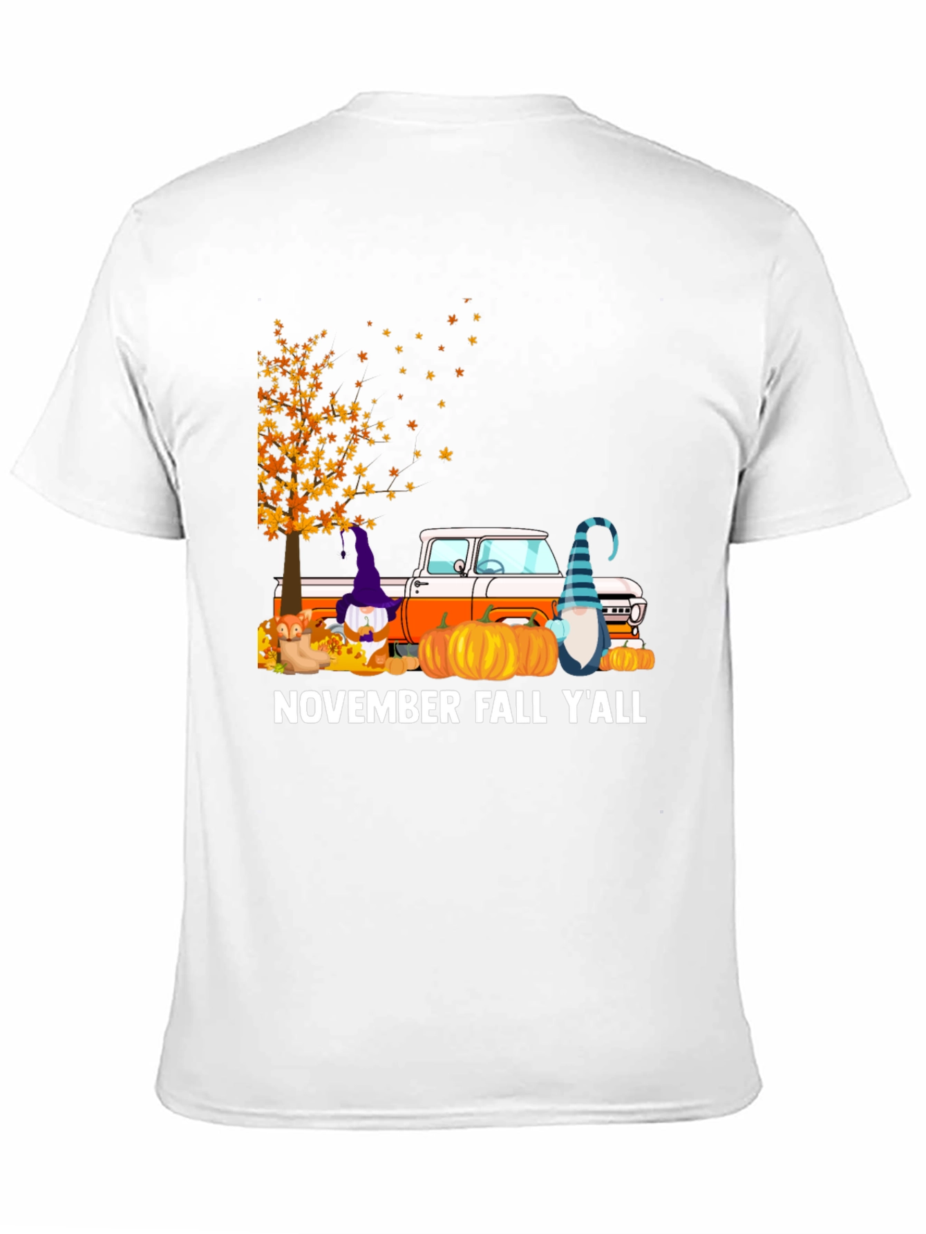 Fall Gnome Truck Graphic Tee