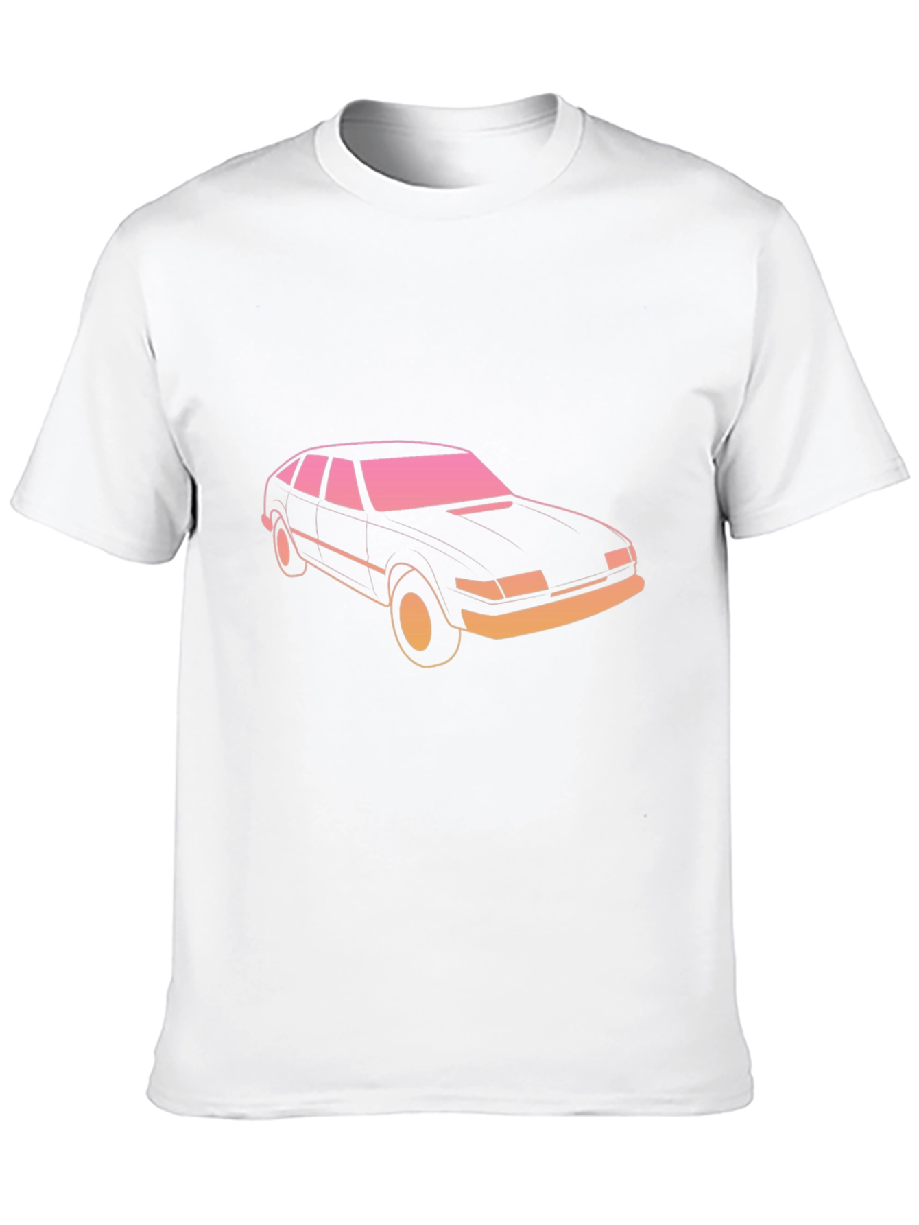Retro Car Graphic Tee - Black Short Sleeve
