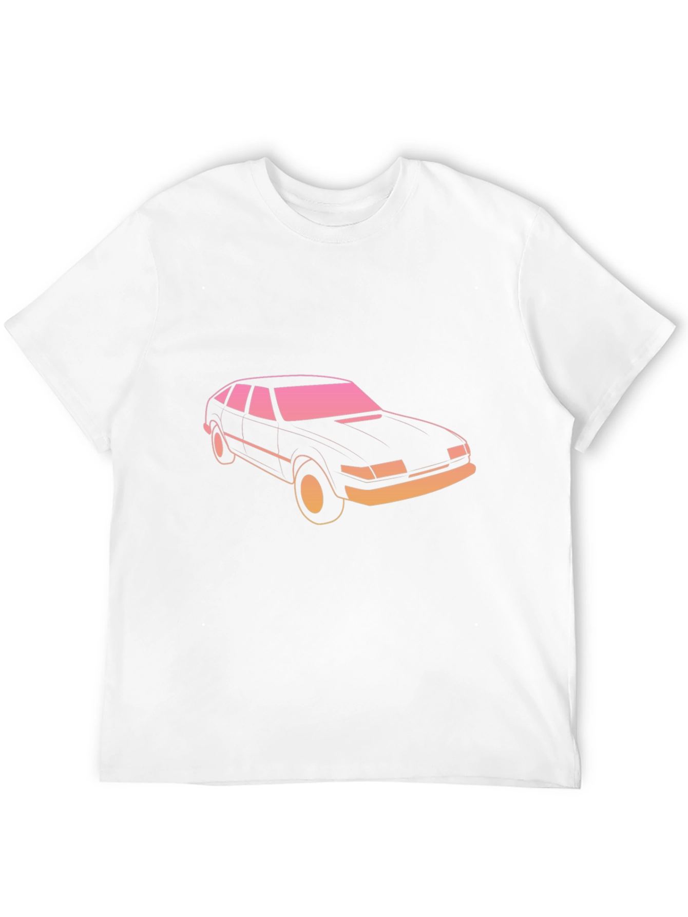 Retro Car Graphic Tee - Black Short Sleeve