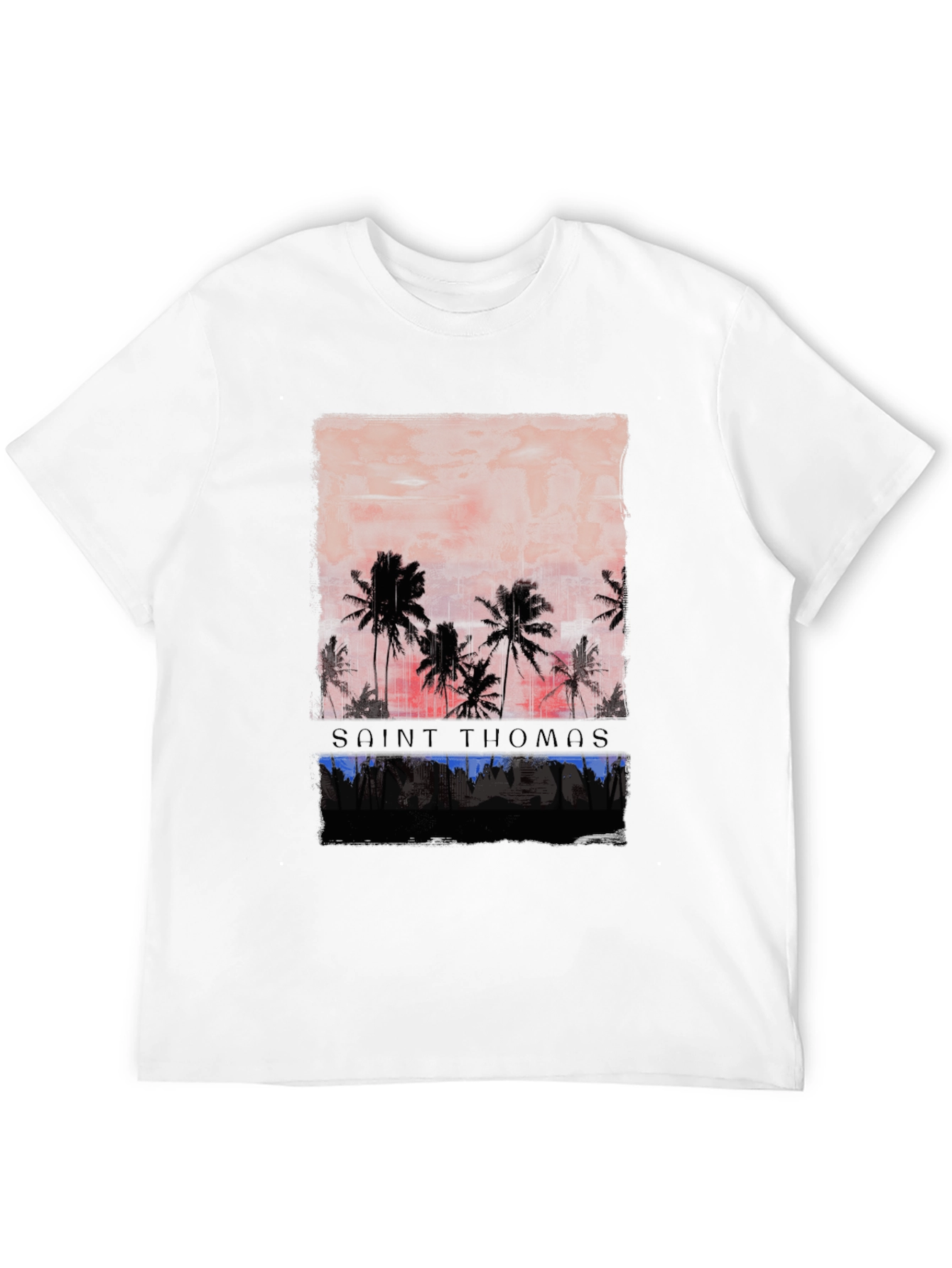 Saint Thomas Palm Tree Graphic T-Shirt