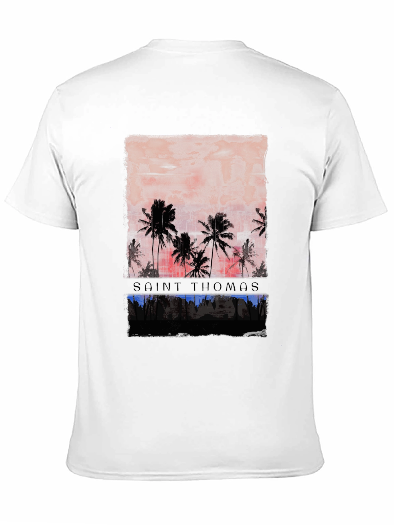 Saint Thomas Palm Tree Graphic T-Shirt
