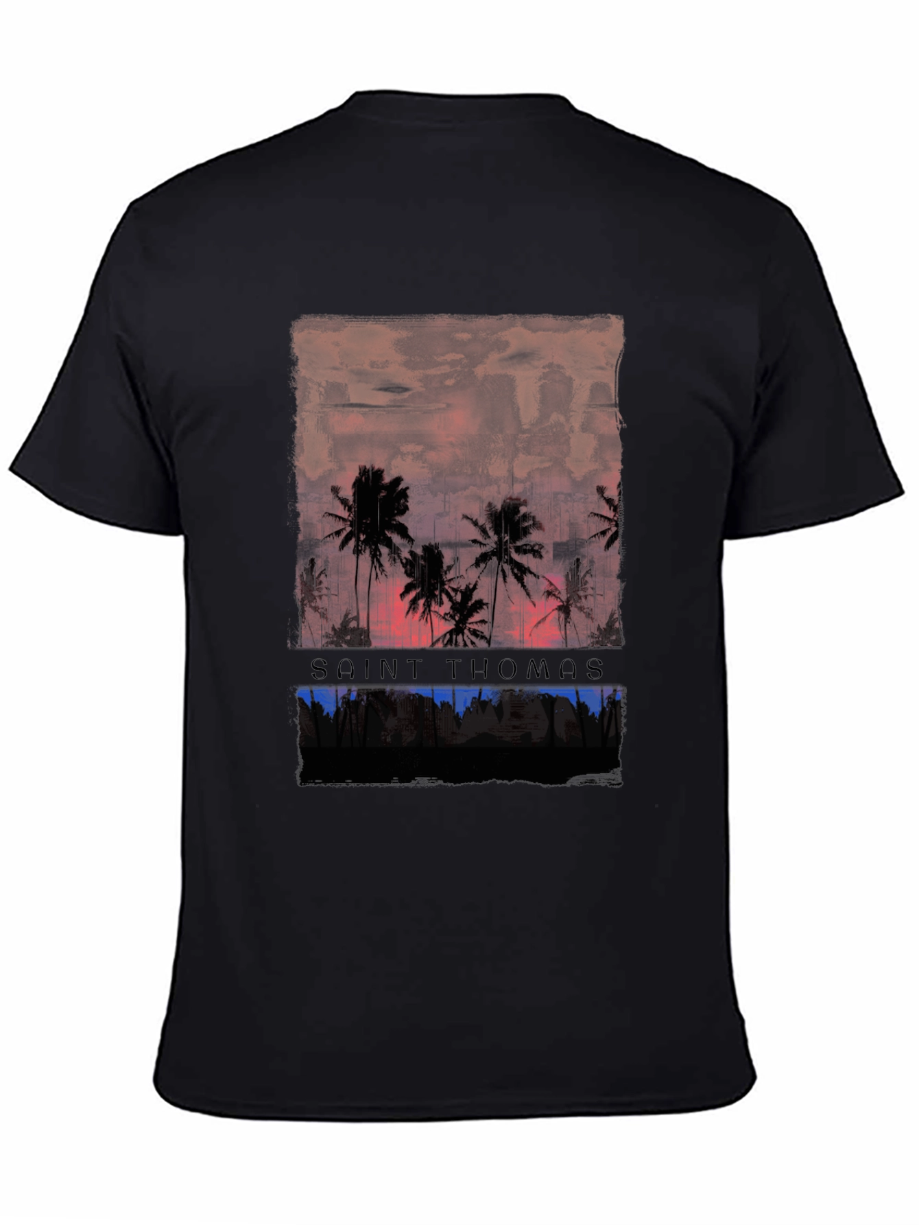 Saint Thomas Palm Tree Graphic T-Shirt