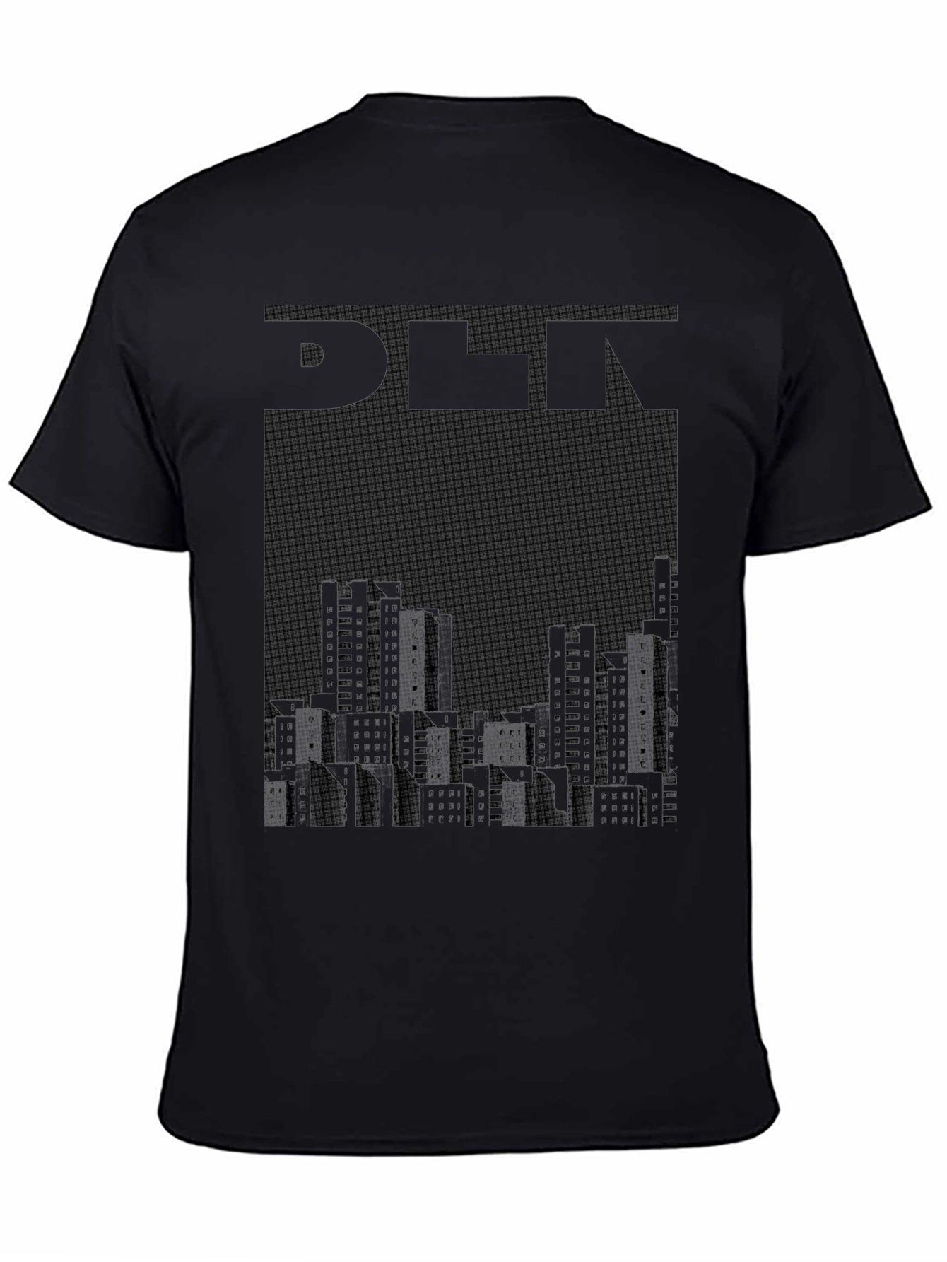 Abstract Cityscape Graphic Tee - Urban Style