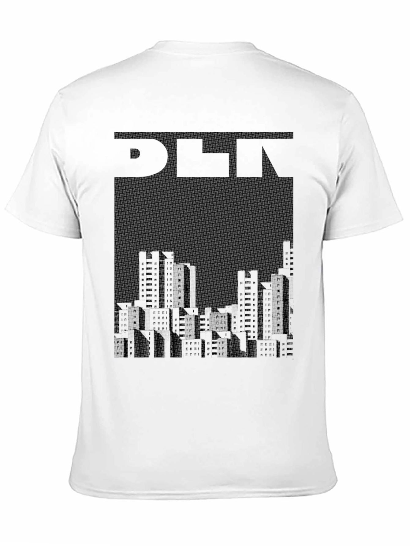 Abstract Cityscape Graphic Tee - Urban Style