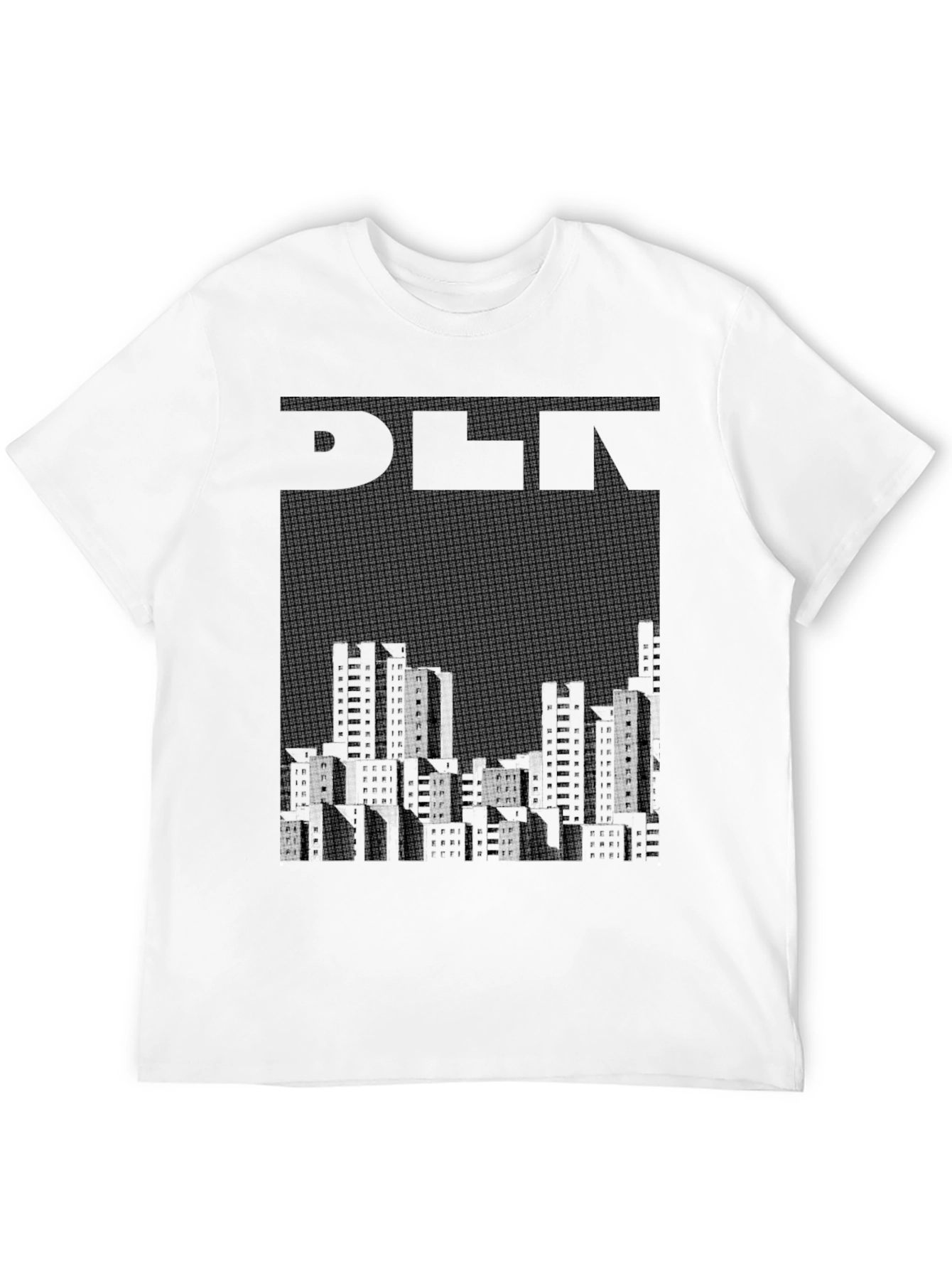 Abstract Cityscape Graphic Tee - Urban Style