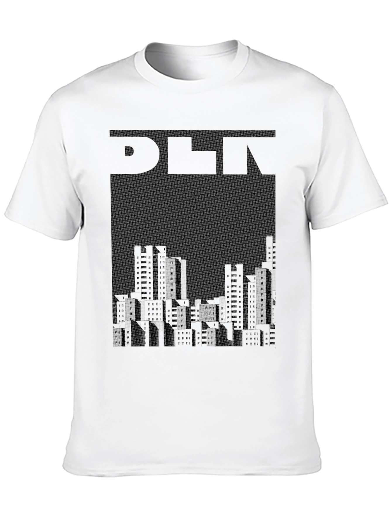 Abstract Cityscape Graphic Tee - Urban Style