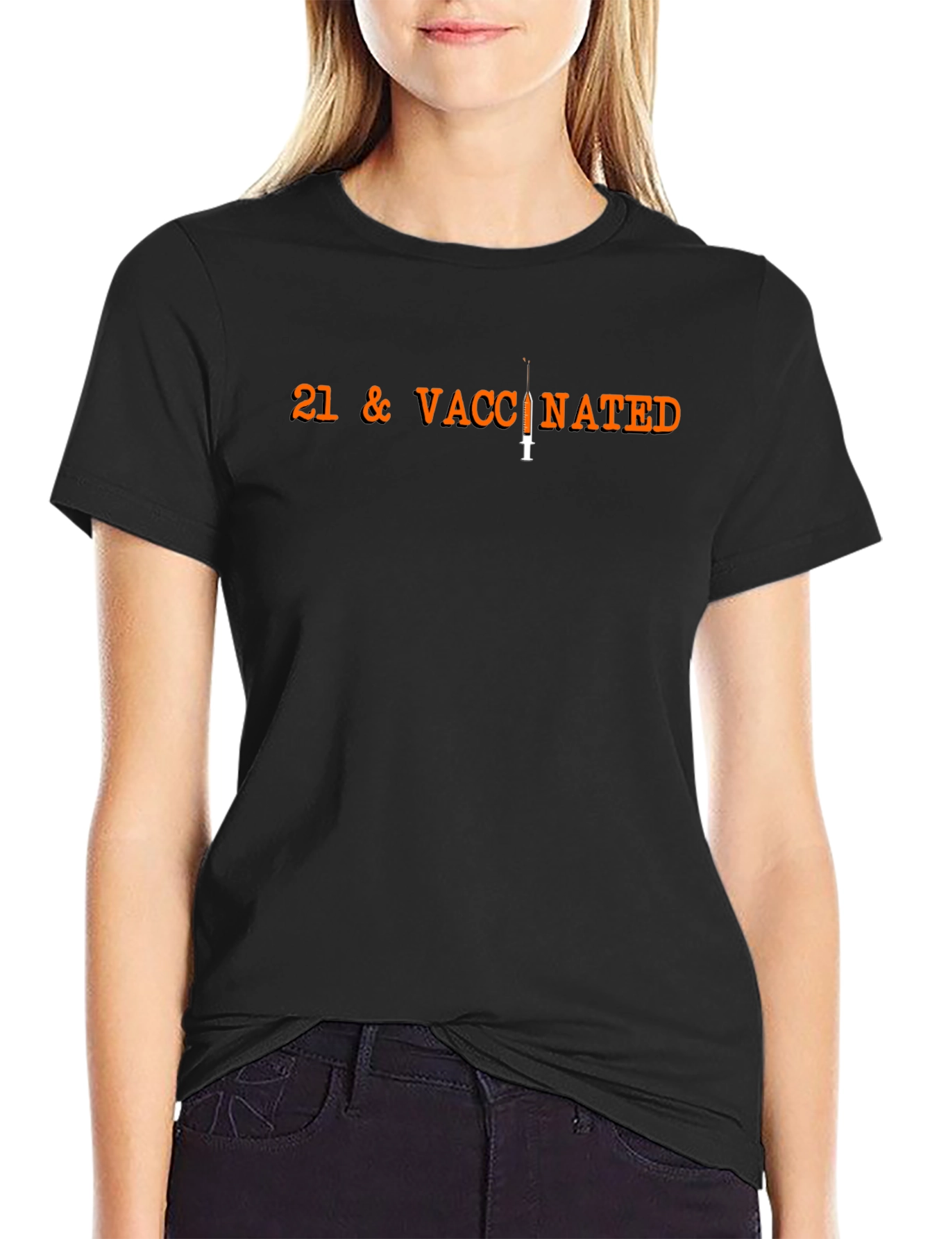 21 & Vaccinated Graphic T-Shirt