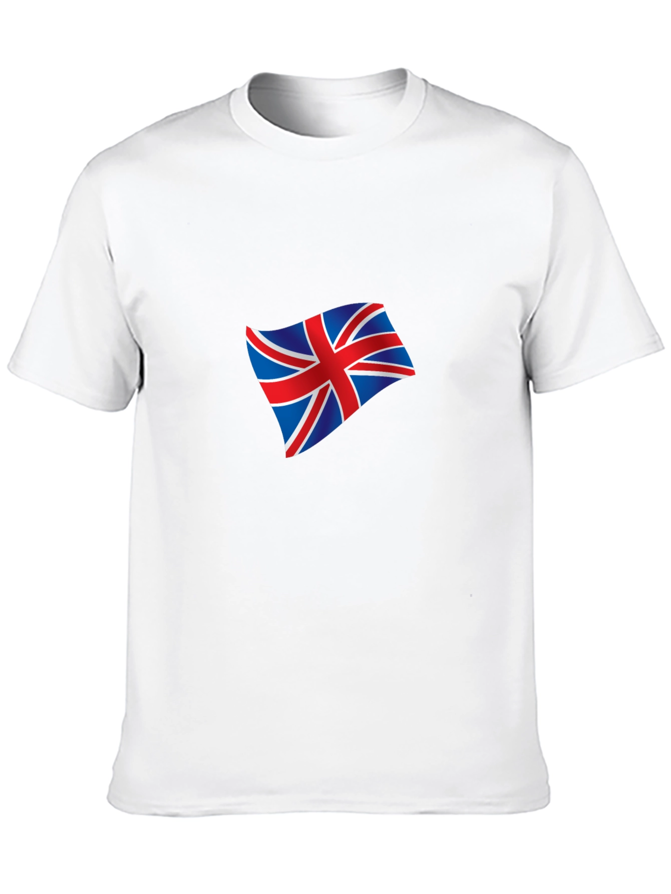 Union Jack Graphic Tee - Black Cotton Blend