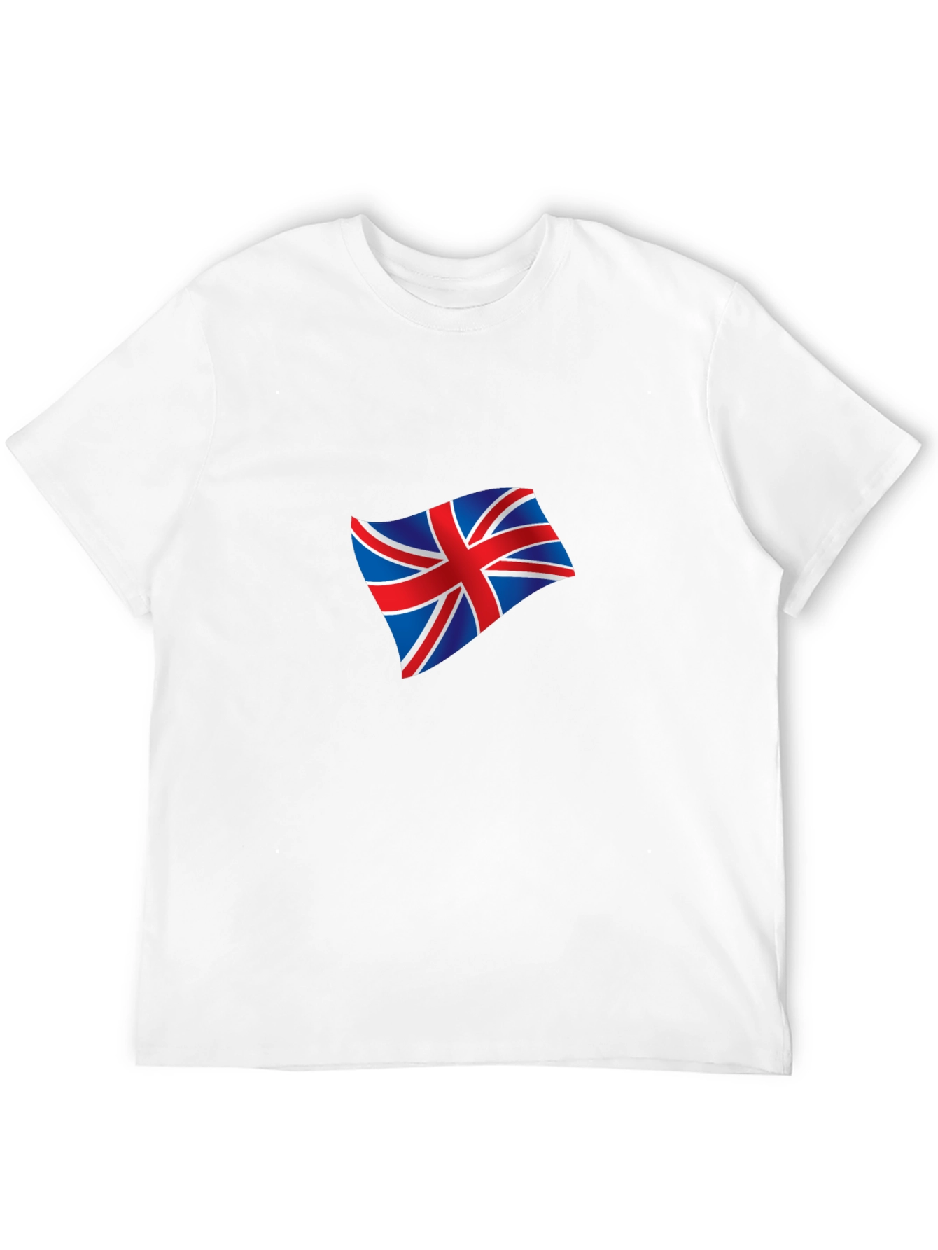 Union Jack Graphic Tee - Black Cotton Blend