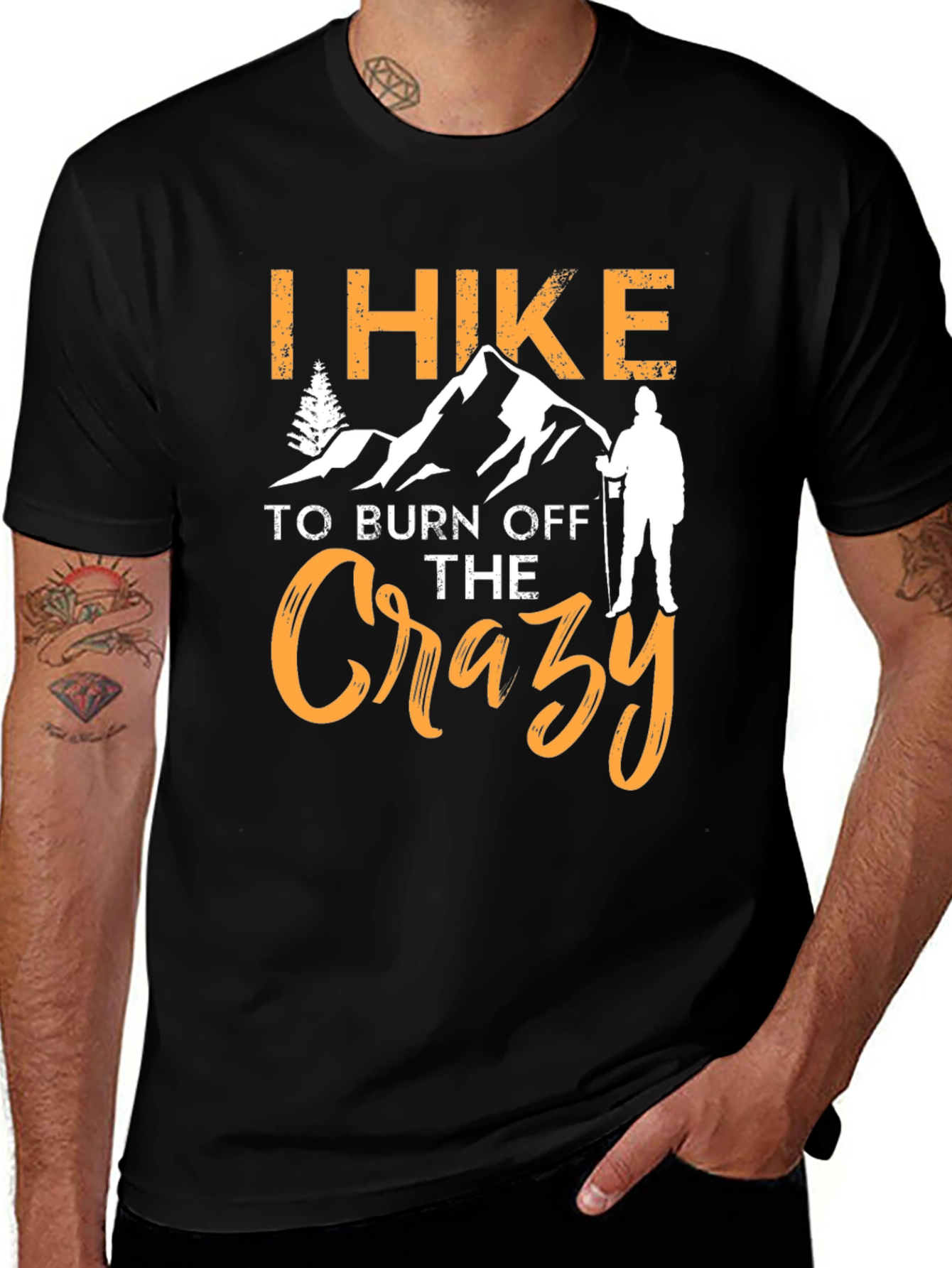 I Hike to Burn Off The Crazy Graphic T-Shirt