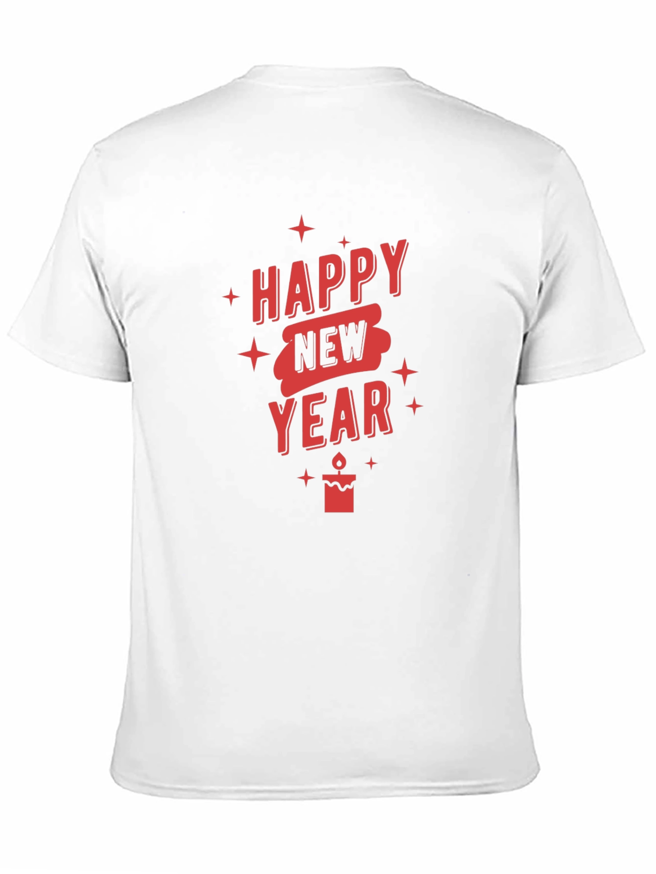 Happy New Year Graphic T-Shirt - Black