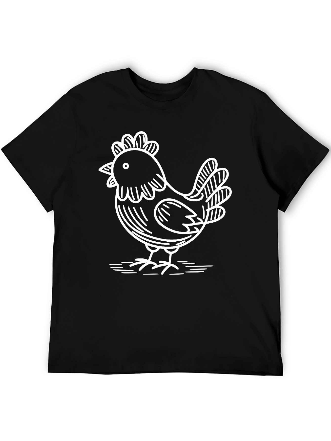 Funny Chicken Graphic T-Shirt - Quirky Farm Animal Tee