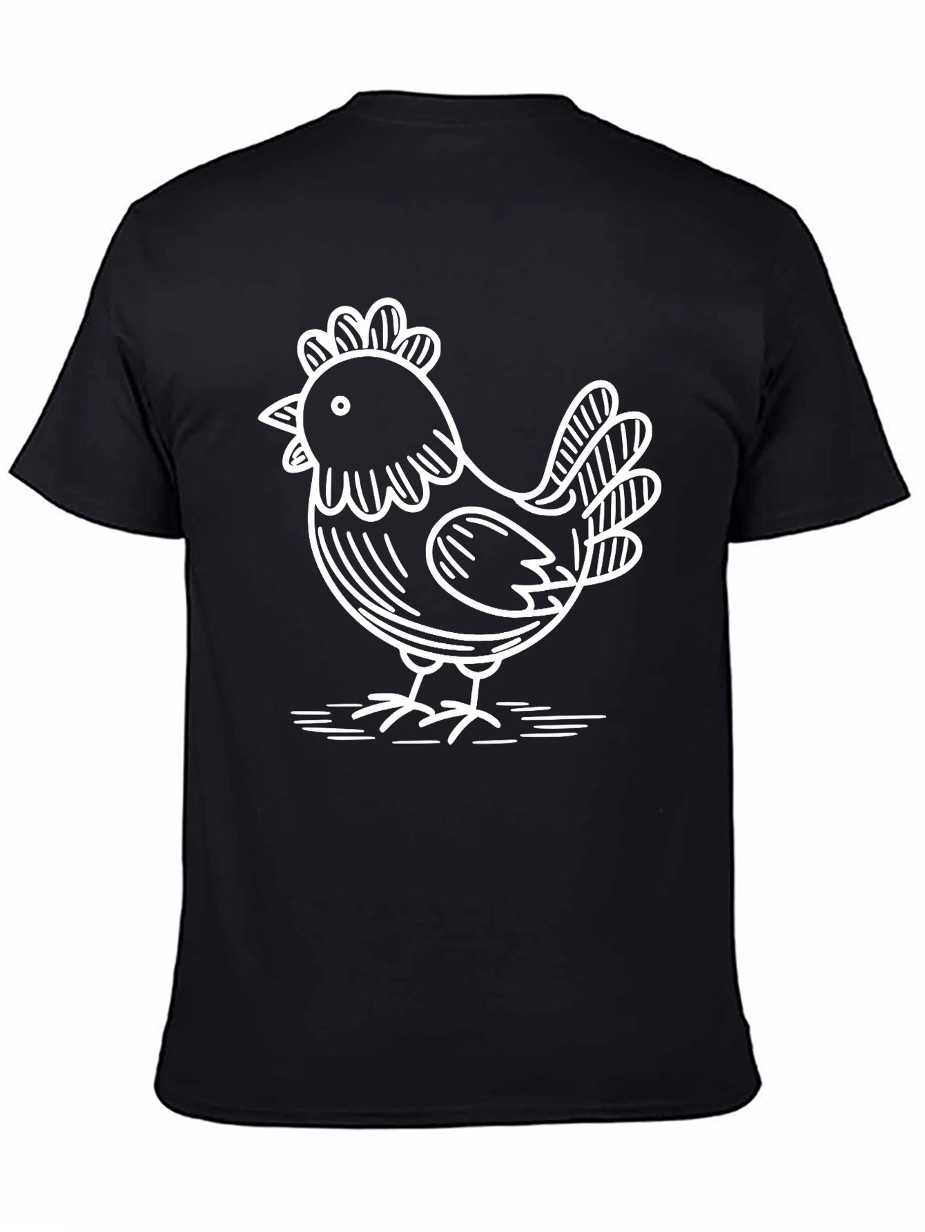 Funny Chicken Graphic T-Shirt - Quirky Farm Animal Tee