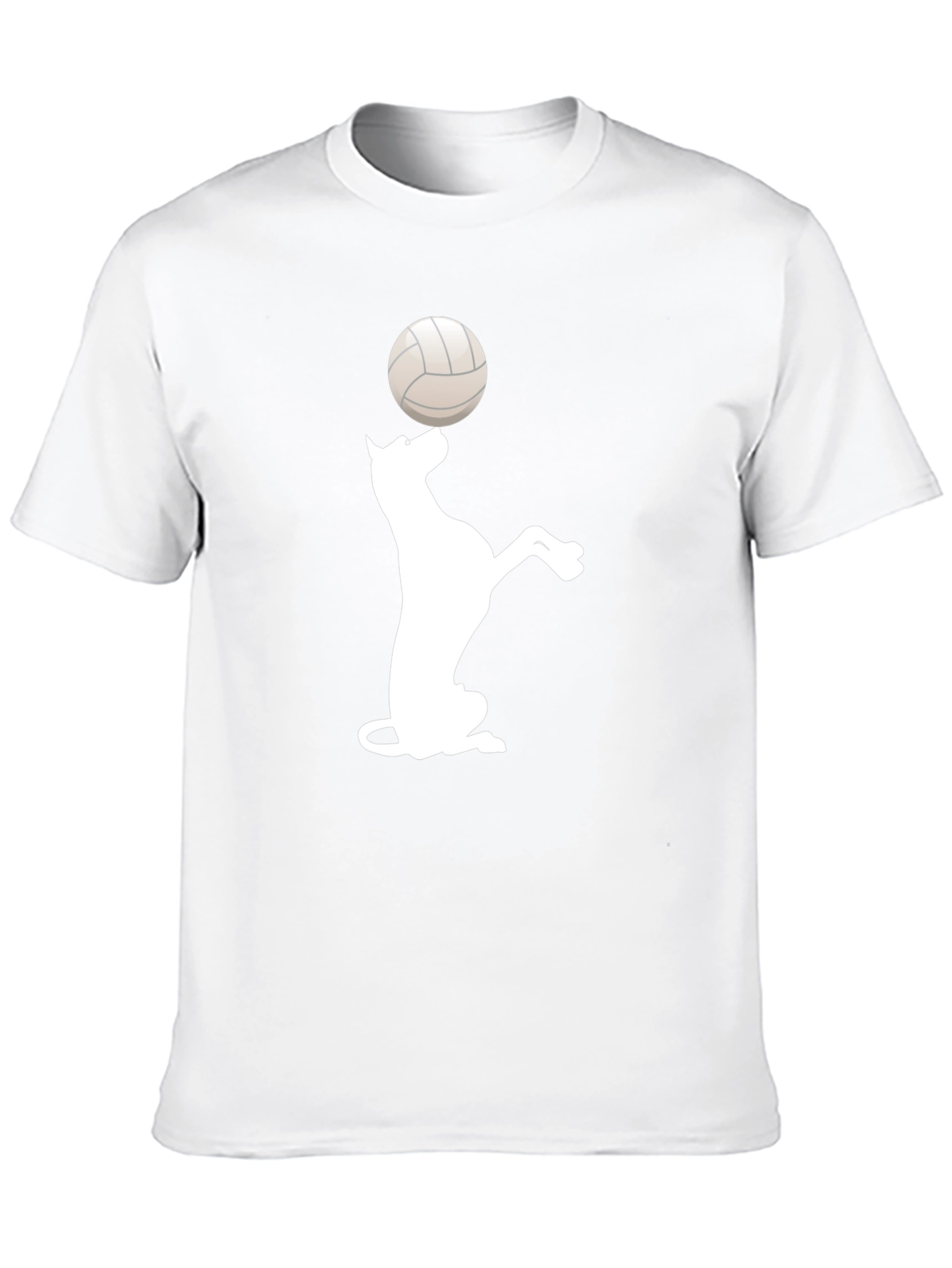 Dog Balancing Volleyball Black T-Shirt